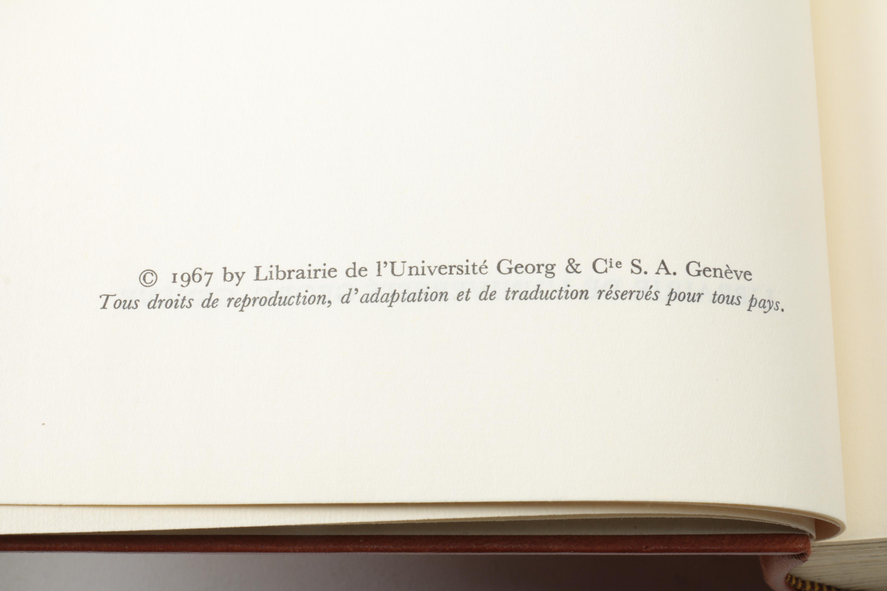 Eugène-Louis Dumont Signed "Histoire du Grand-Saconnex" and Other French Books