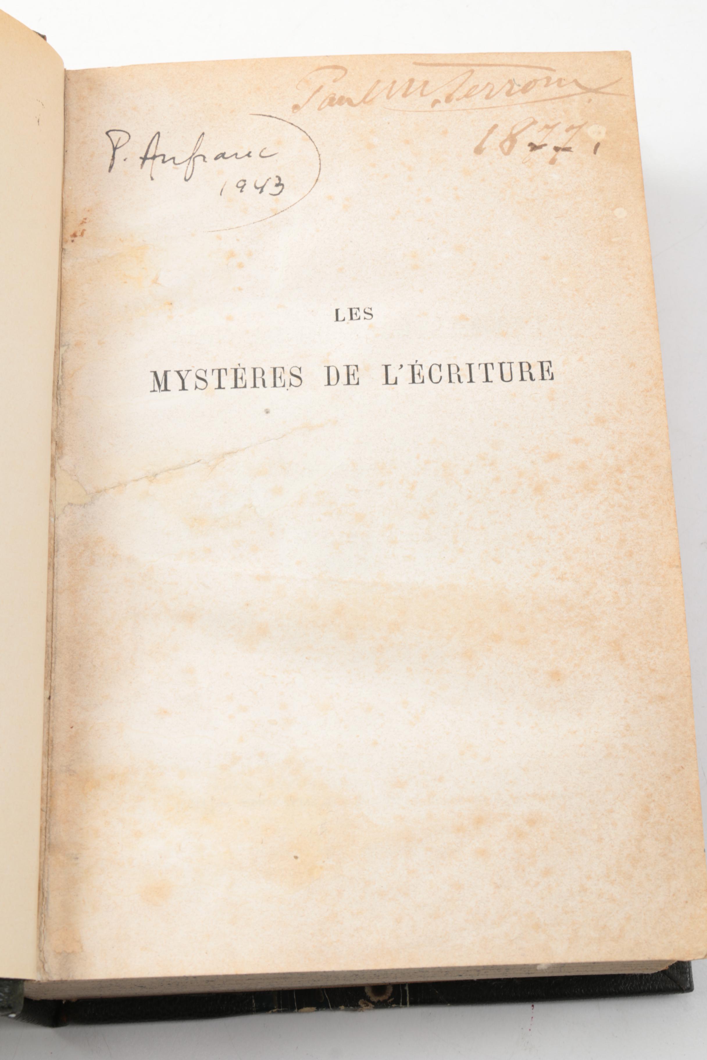 Antique French Historical Works