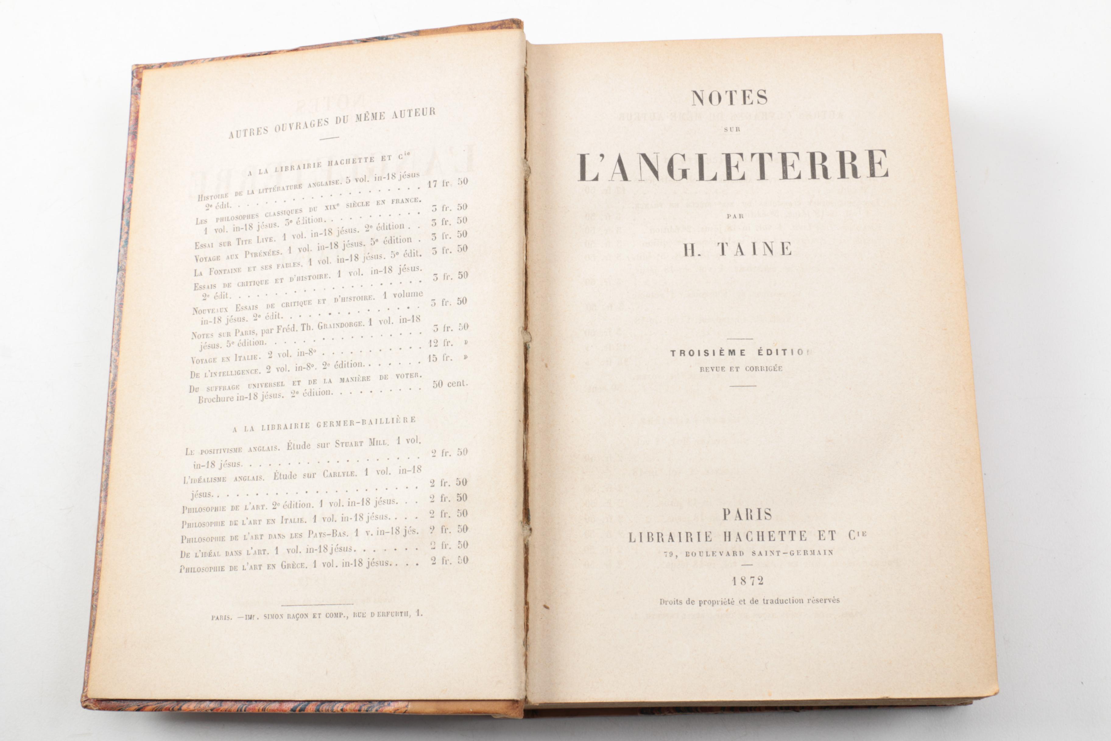 Antique French Historical Works