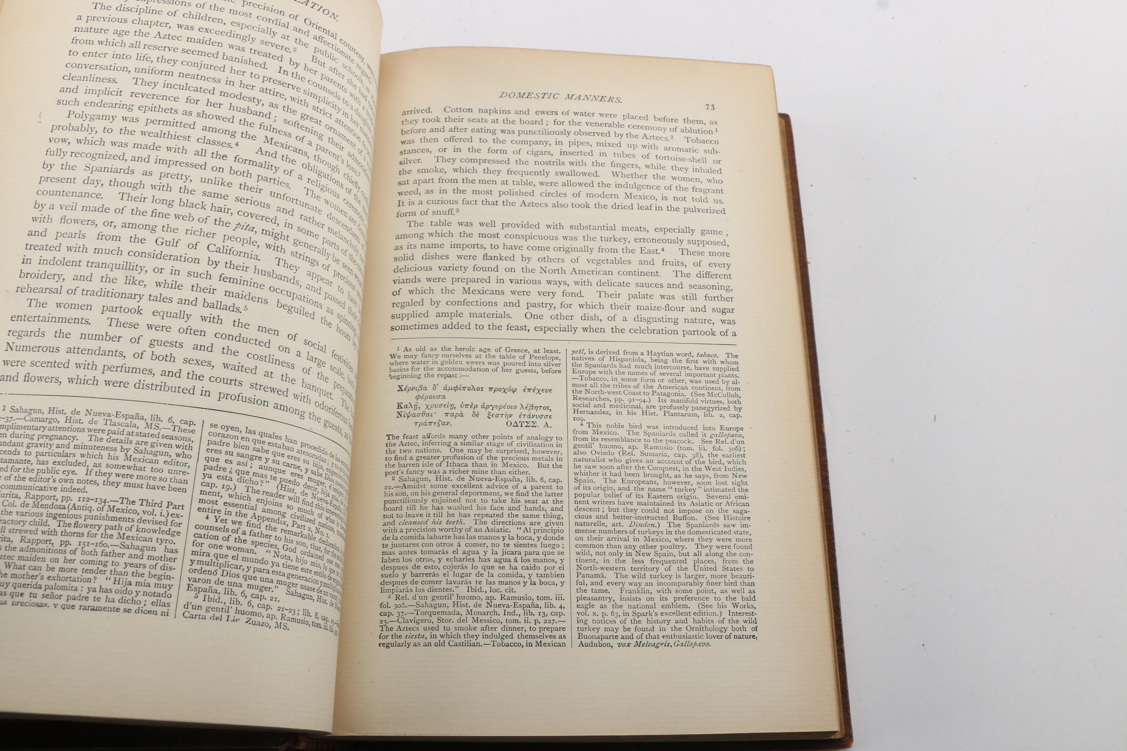 Assorted History Books Including 1892 "History of the Conquest of Mexico"