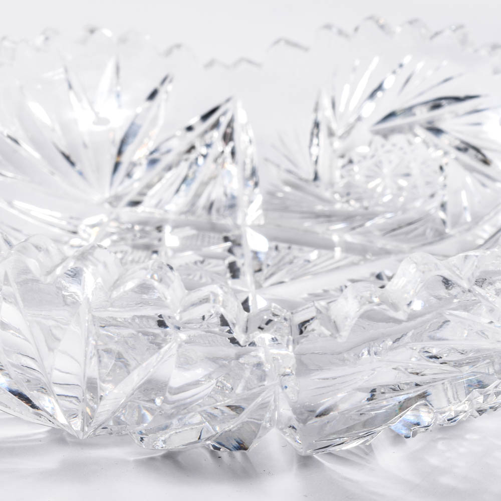 Cut Glass and Crystal Decor Grouping