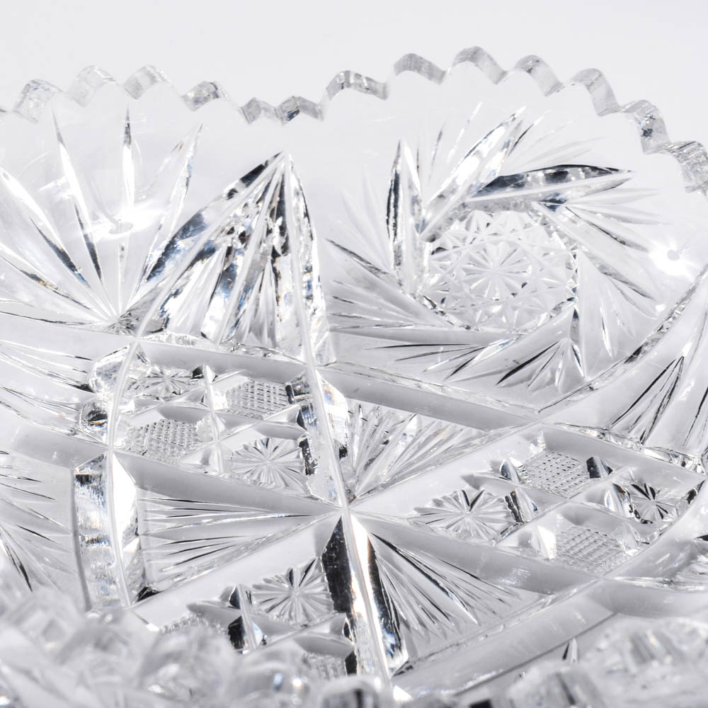 Cut Glass and Crystal Decor Grouping