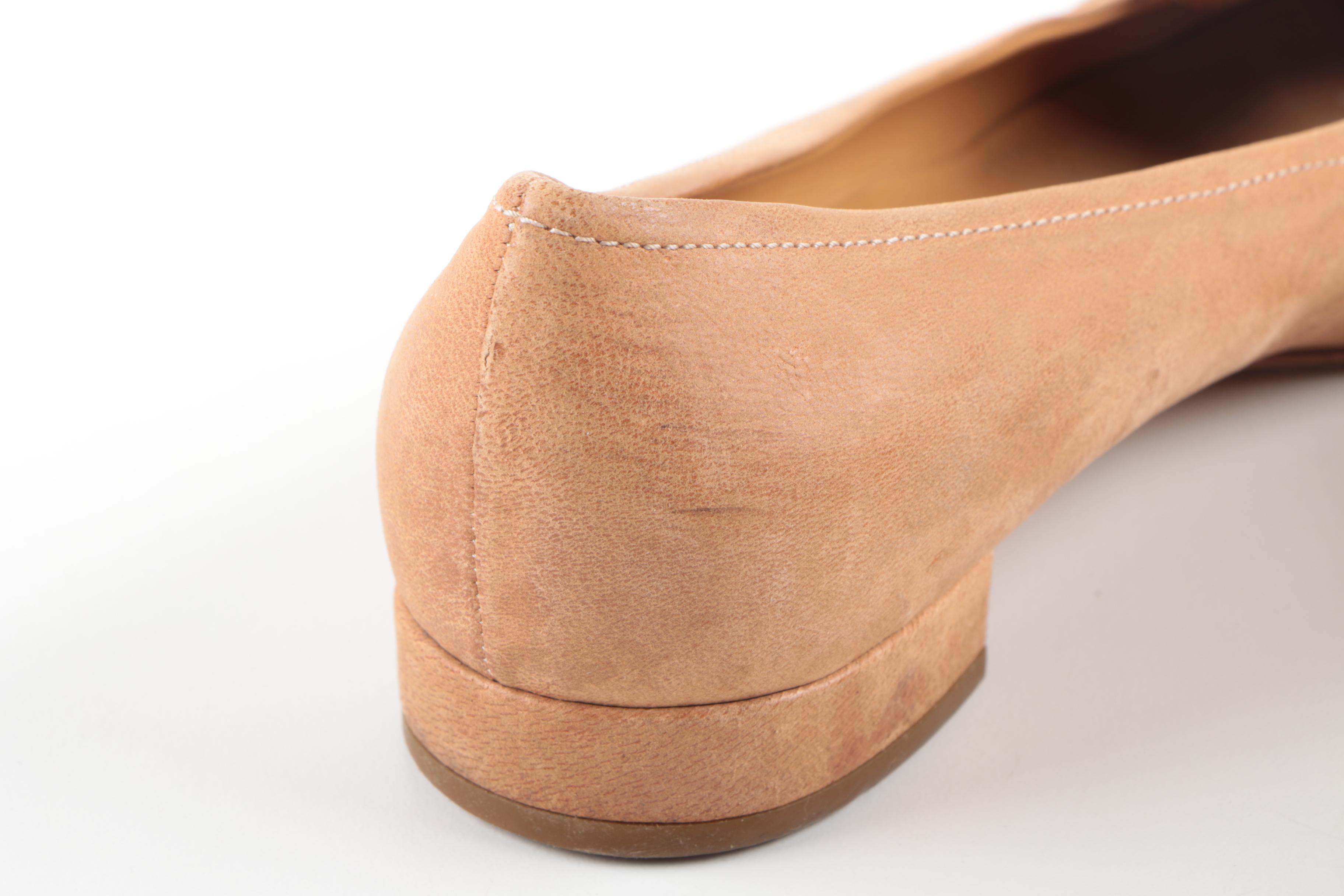 Women's Prada Tan Leather Loafers