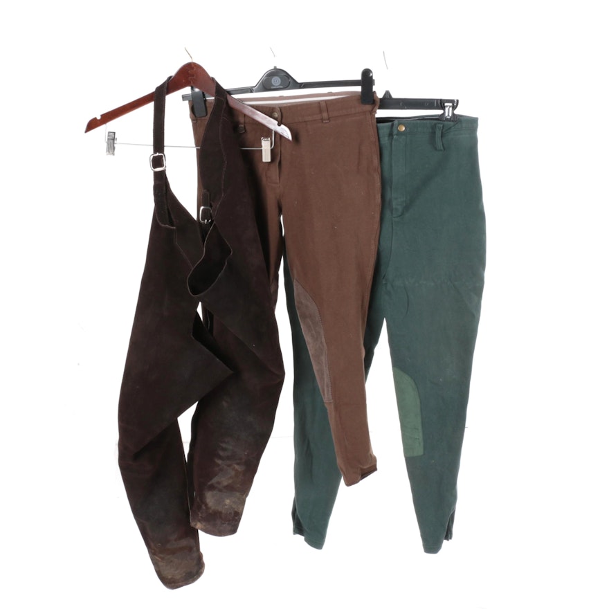 Women's Equestrian Riding Breeches and Chaps