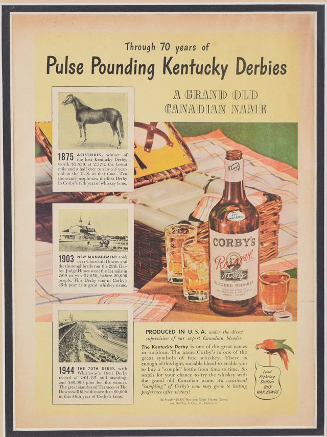 1944 Corby's Whiskey Magazine Advertisement