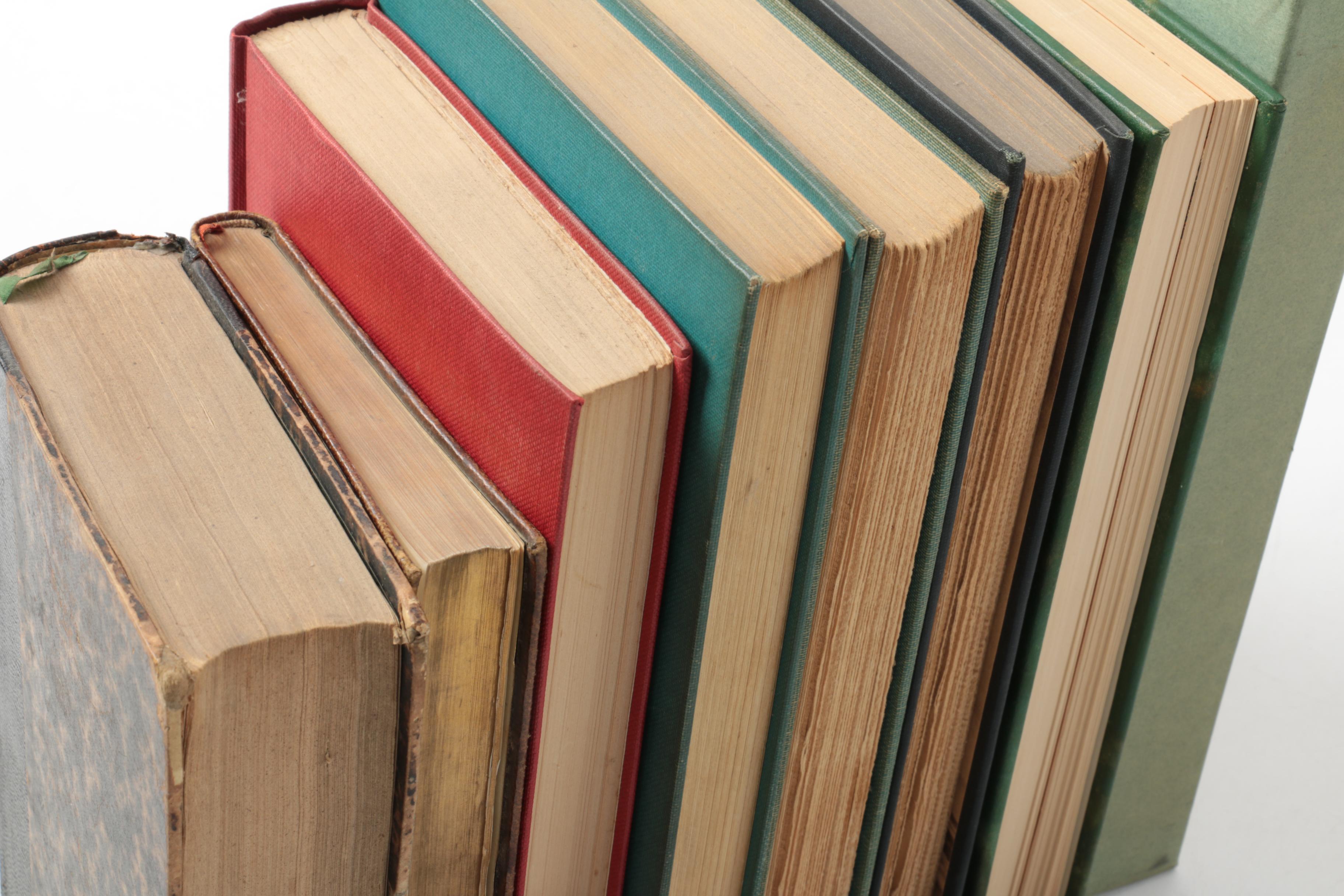 Assorted Antique and Vintage Hardcover Books