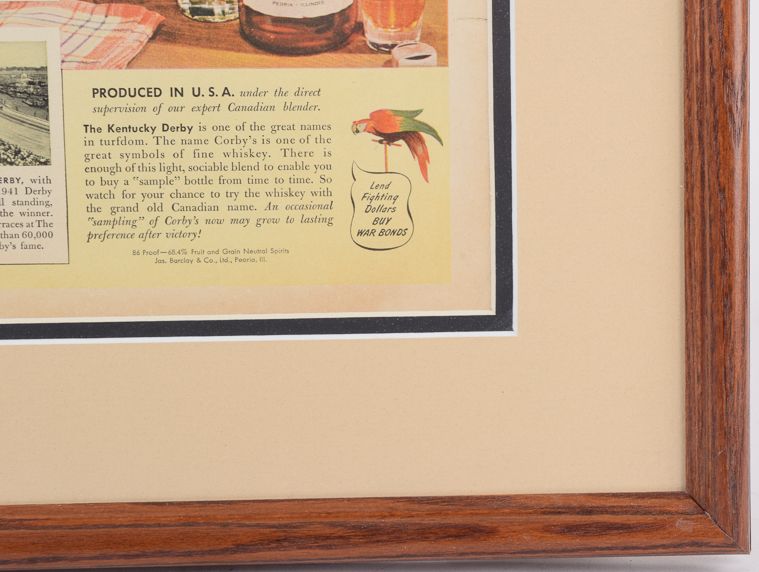1944 Corby's Whiskey Magazine Advertisement