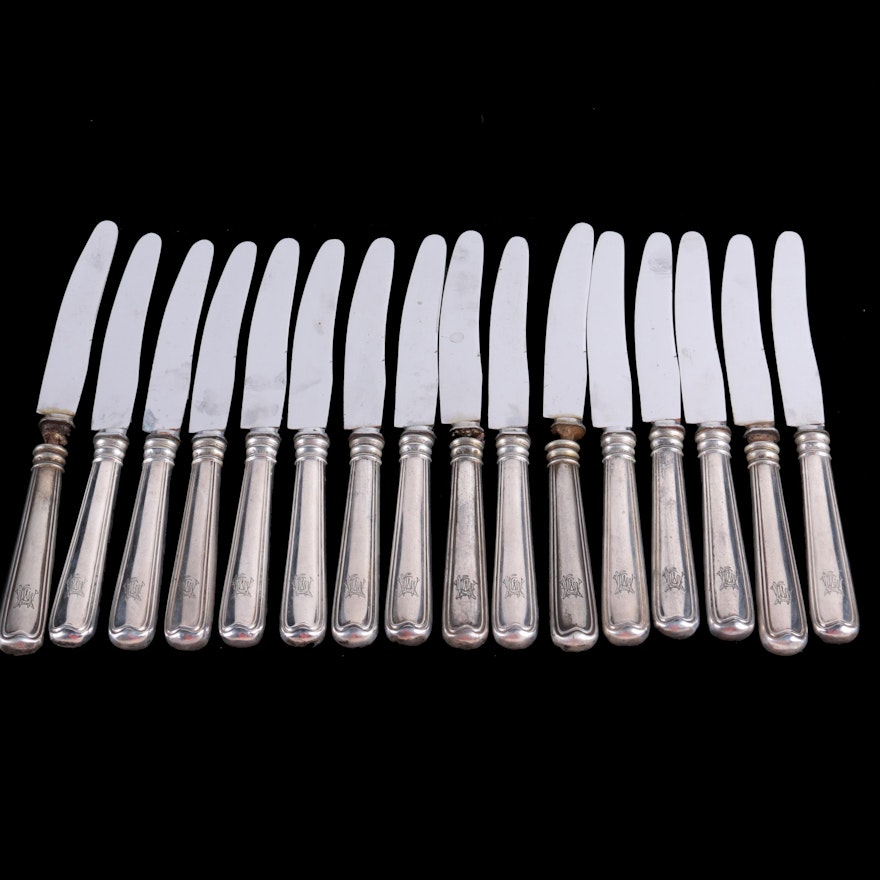 German 800 Silver Hollow Handled Knives
