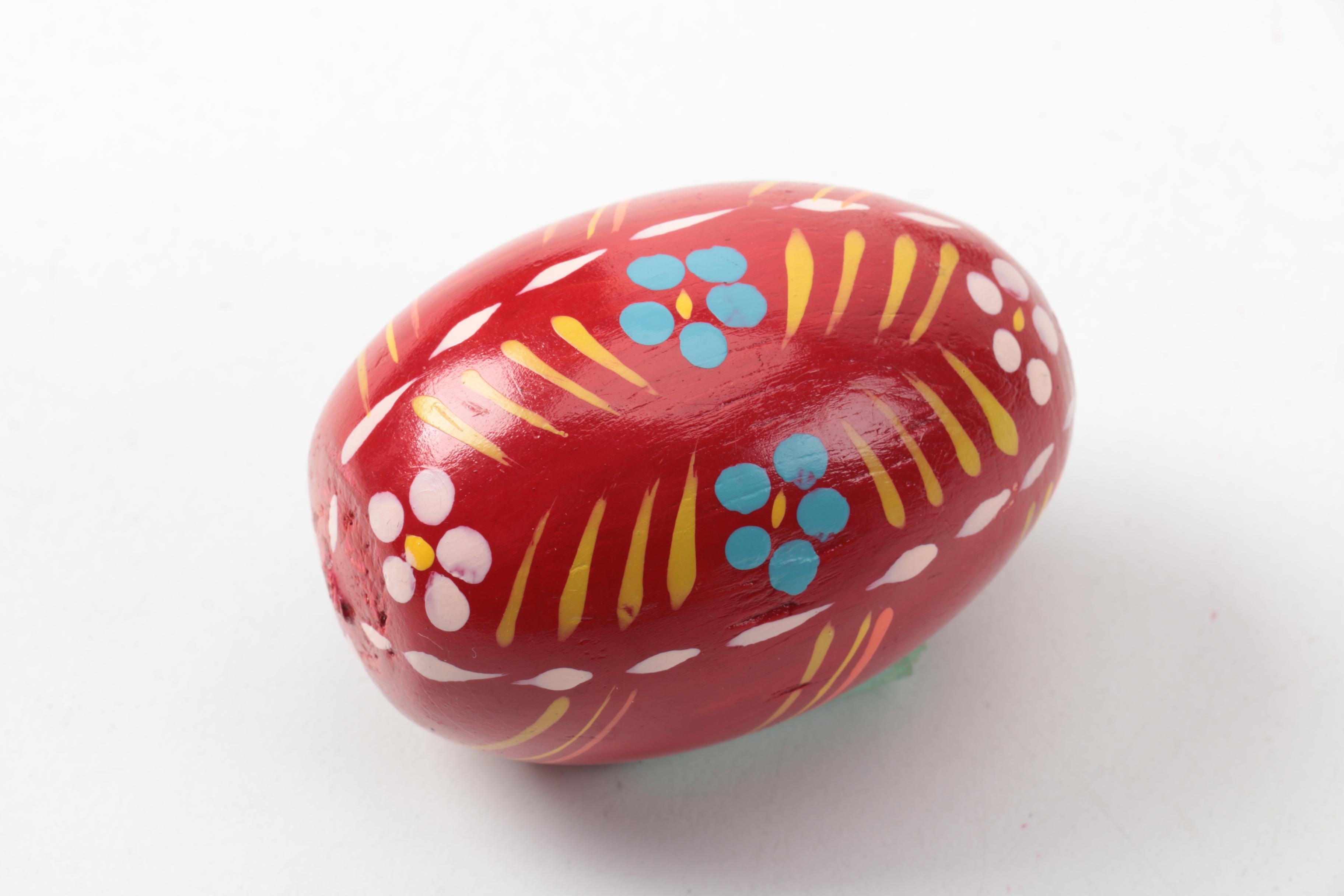Decorative Wood and Ceramic Eggs