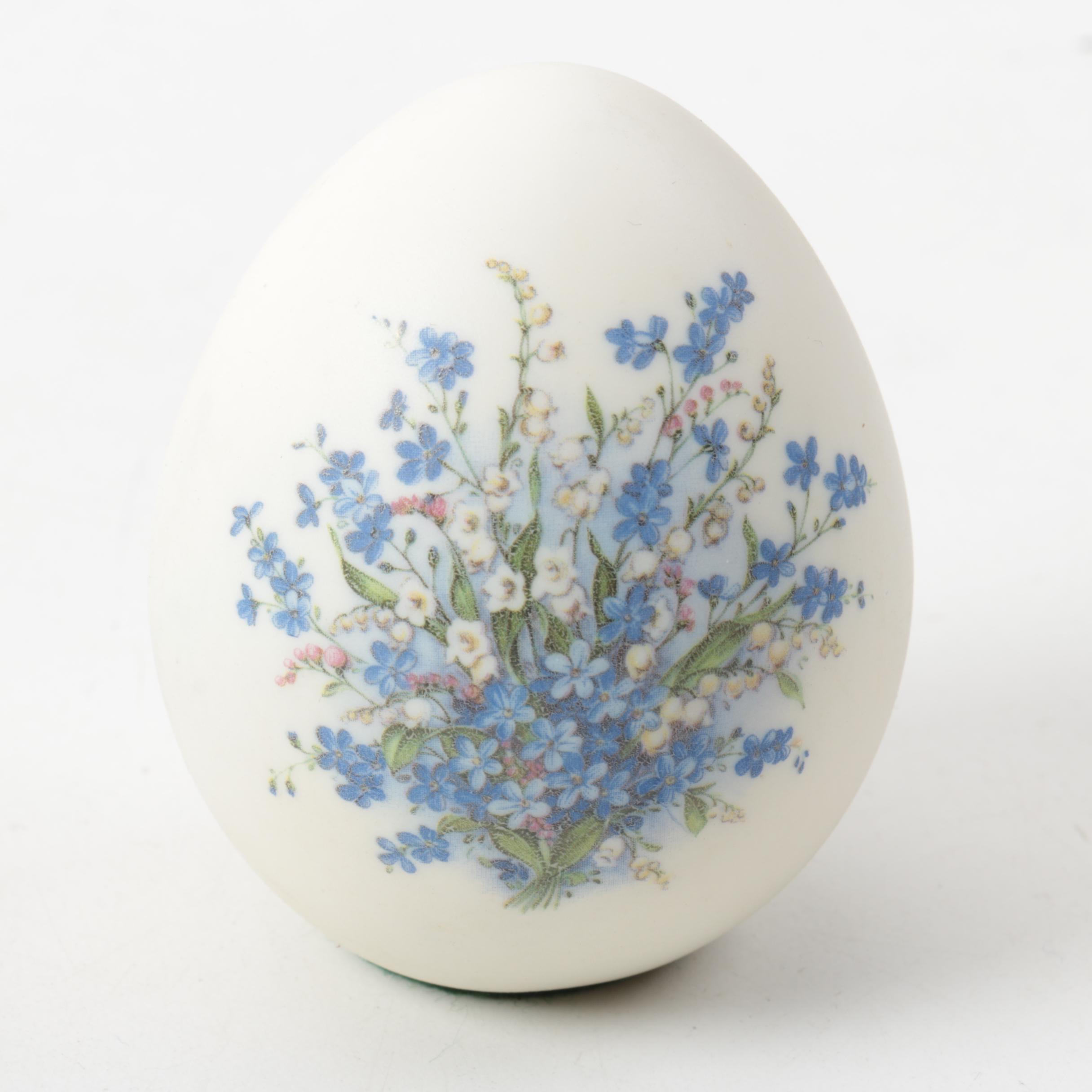 Decorative Wood and Ceramic Eggs