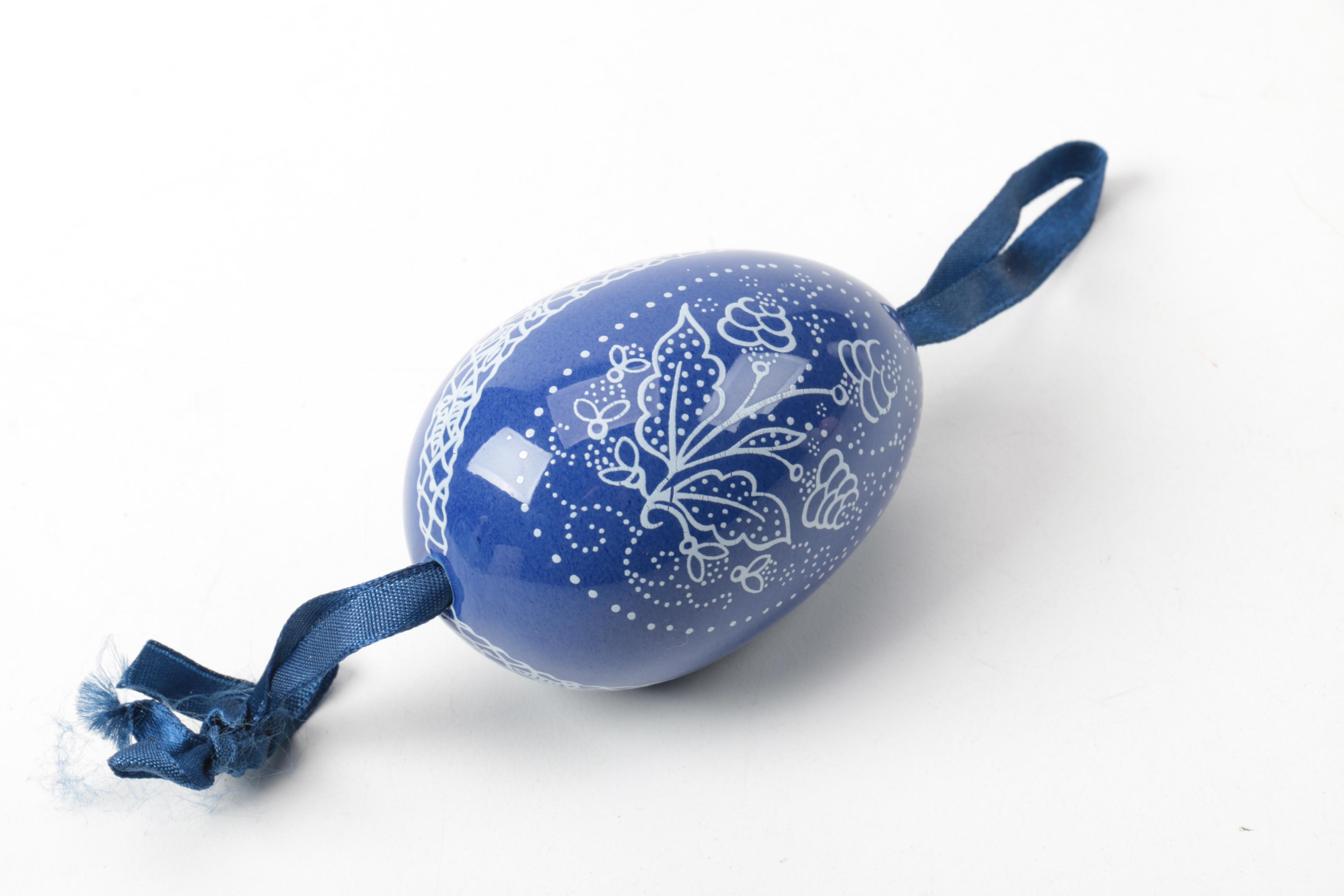 Decorative Wood and Ceramic Eggs