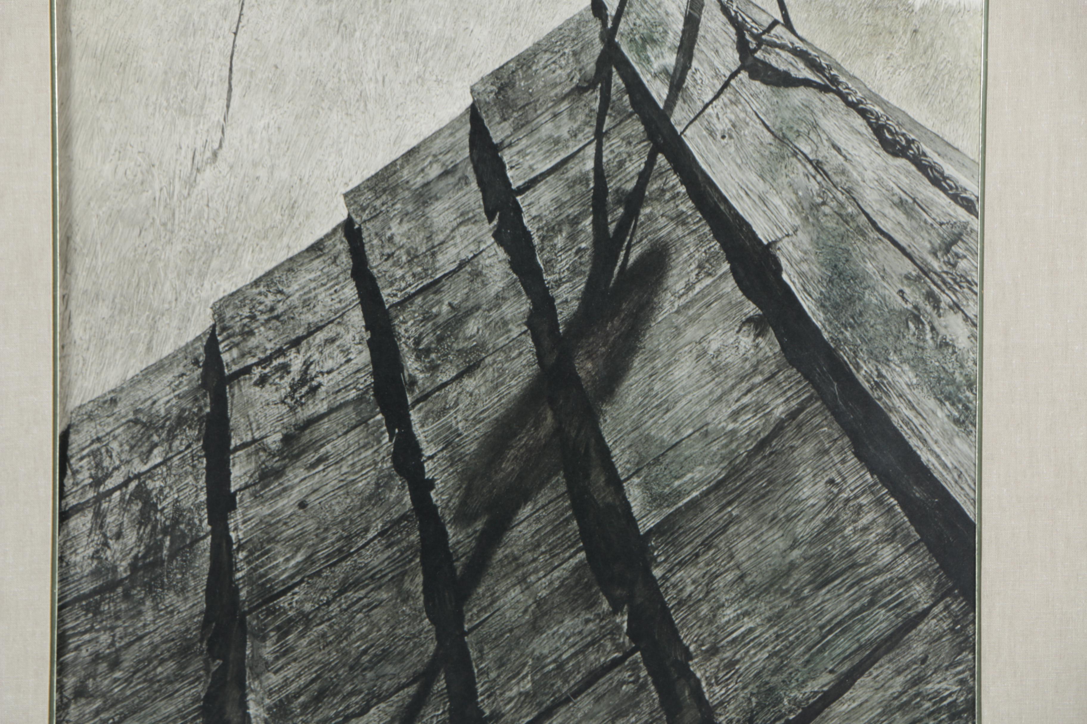 Reproduction Print on Paper After Andrew Wyeth's "Northern Point"