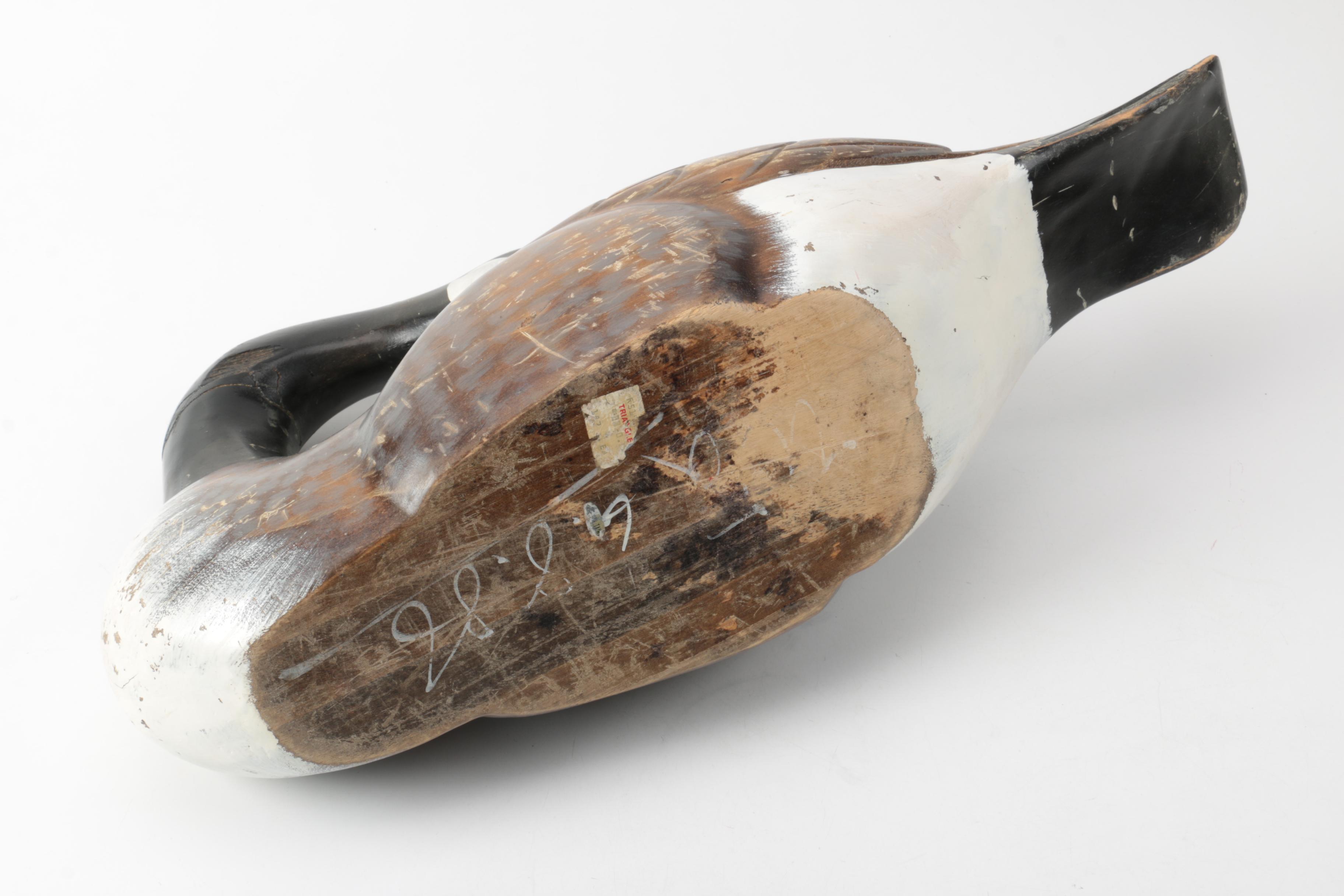 Wooden Canadian Goose Decoy Figurine