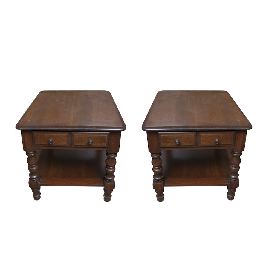 Pair of Traditional Style End Tables