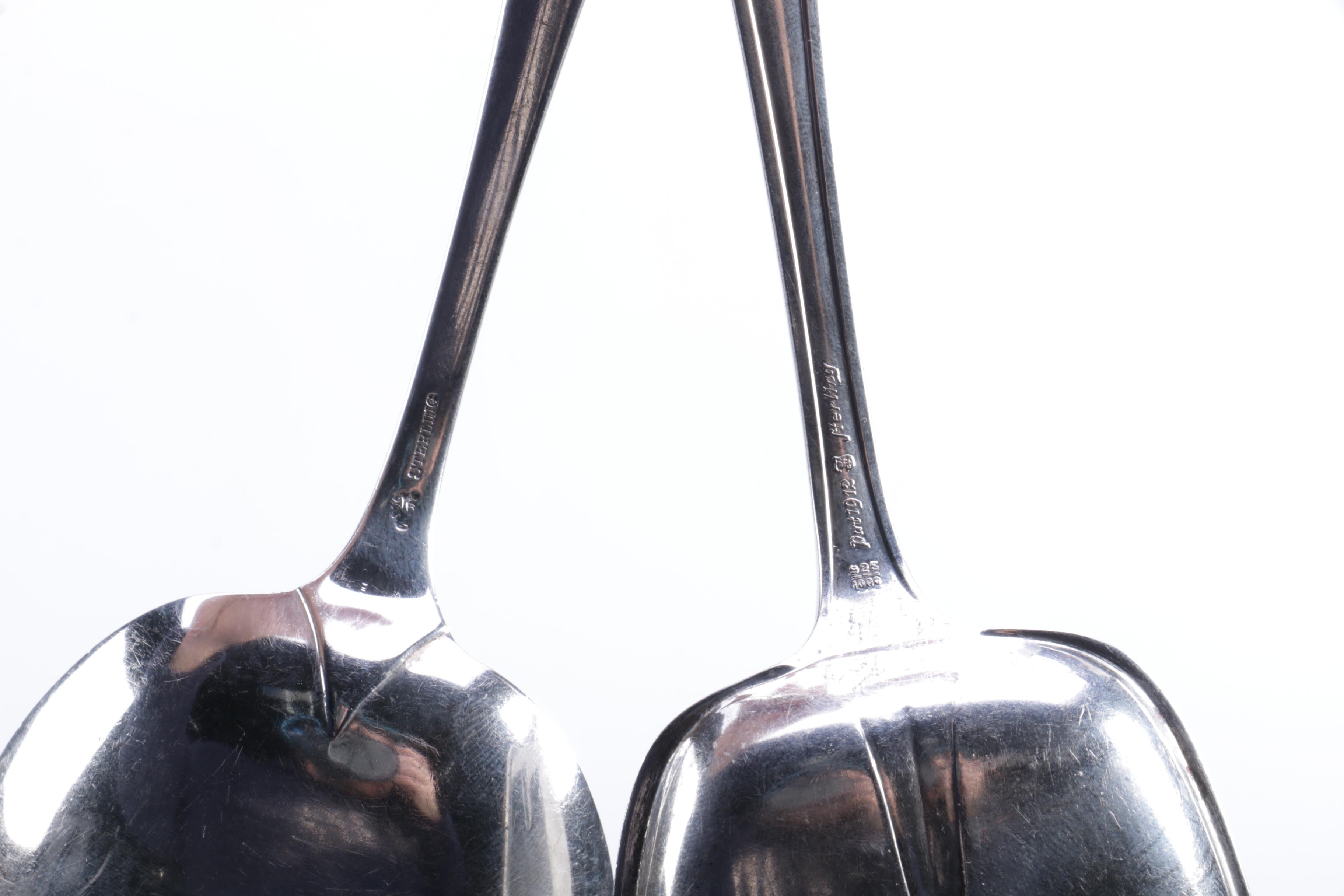 Towle "Mary Chilton" and Whiting Mfg. Co. "Adam" Sterling Serving Utensils