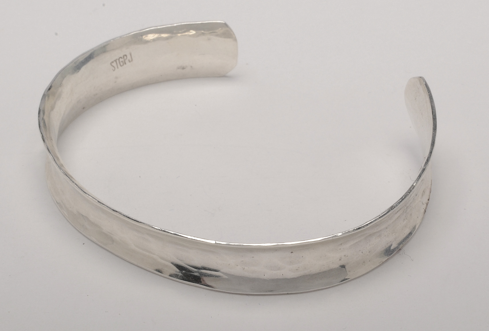 Hammered Sterling Silver Cuff by Peter James