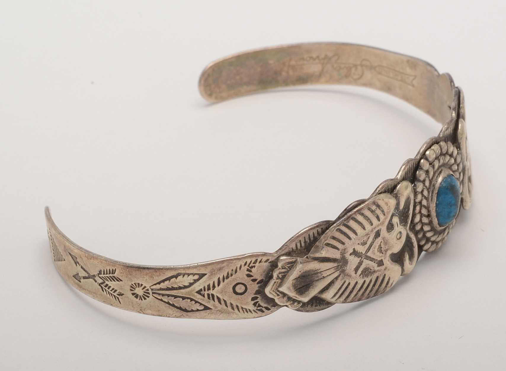 Sterling Silver Cuff Bracelets and Slide Pendant