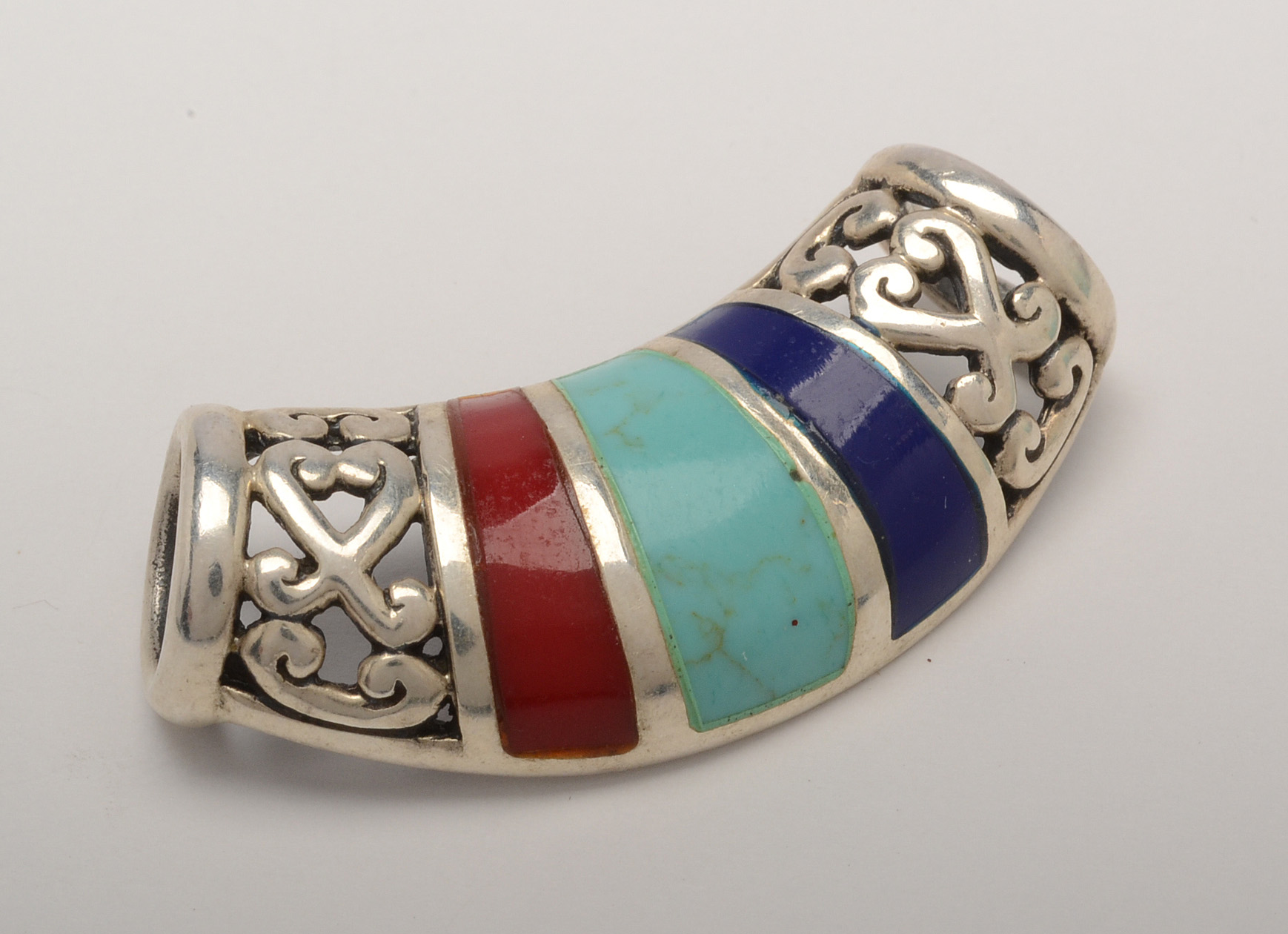 Sterling Silver Cuff Bracelets and Slide Pendant