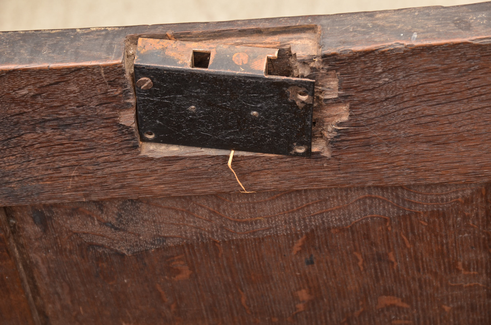 Antique English Carved Oak Coffer