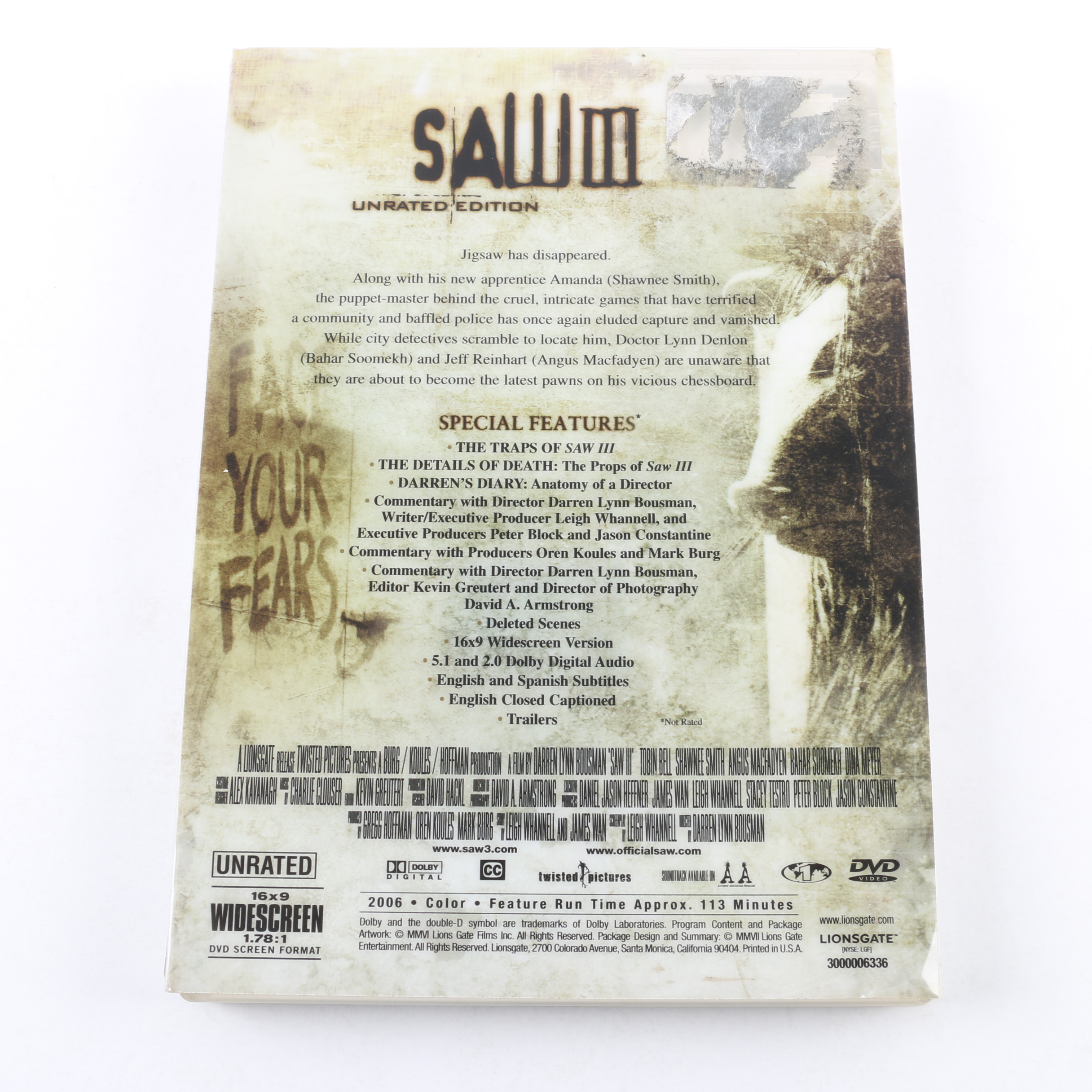 "SAW" Films DVD Collection