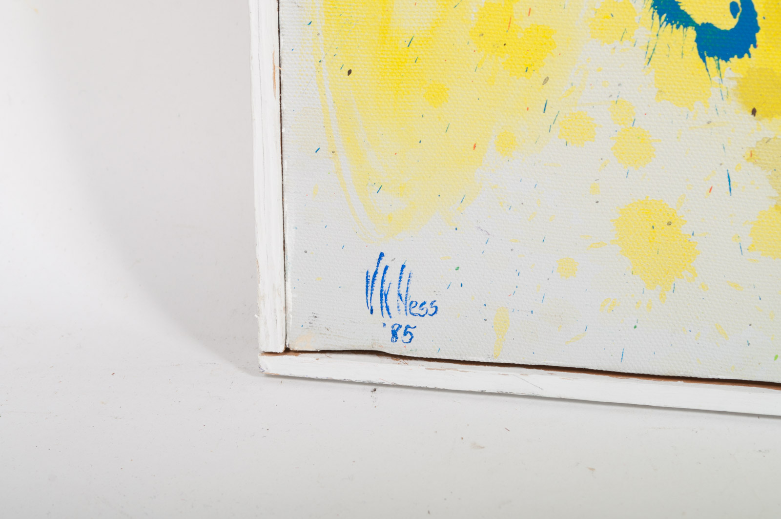 Virginia K. Hess Abstract Oil Painting on Canvas "Perennials"