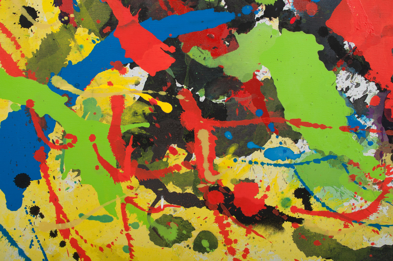 Virginia K. Hess Abstract Oil Painting on Canvas "Perennials"