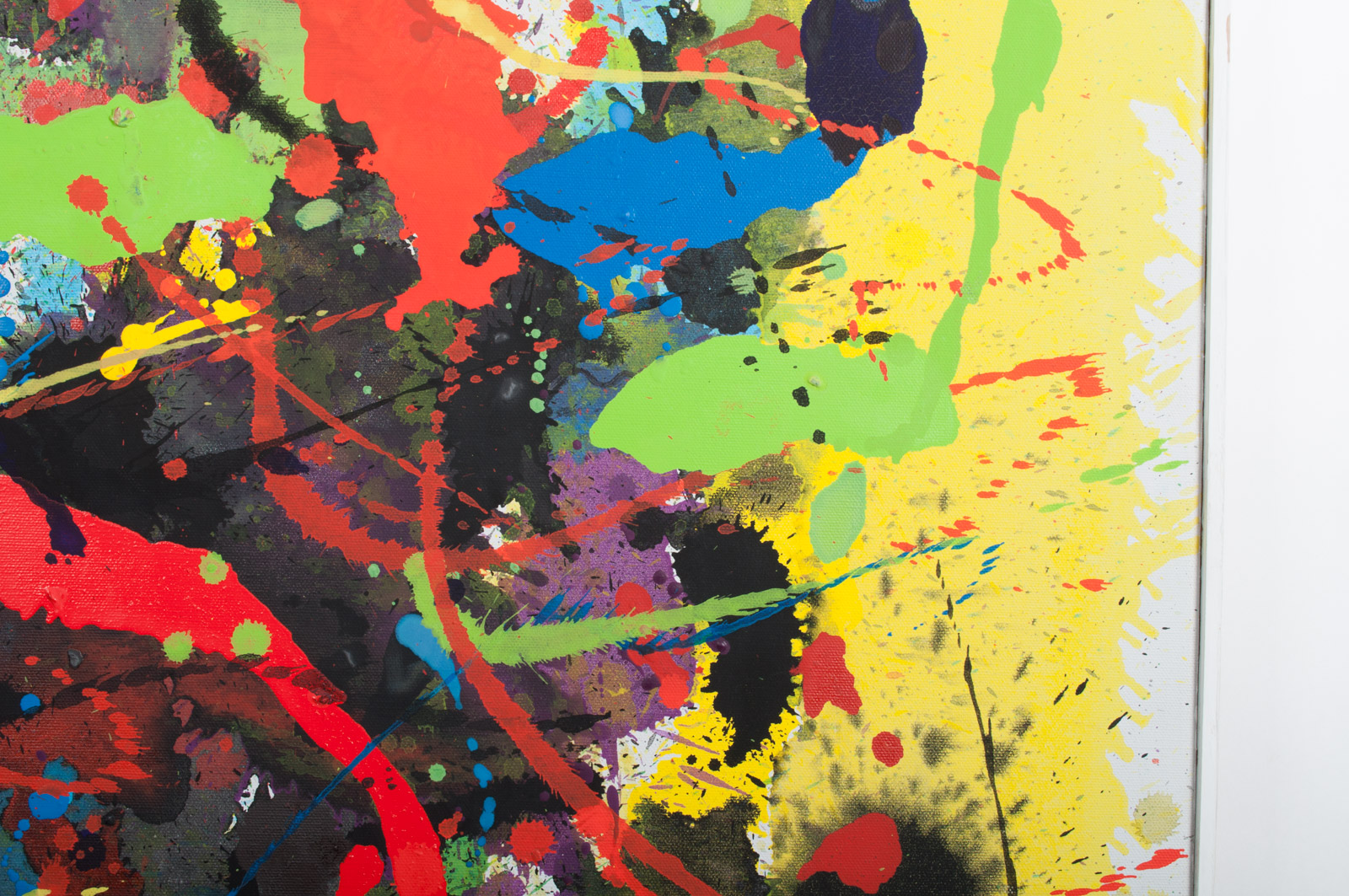 Virginia K. Hess Abstract Oil Painting on Canvas "Perennials"