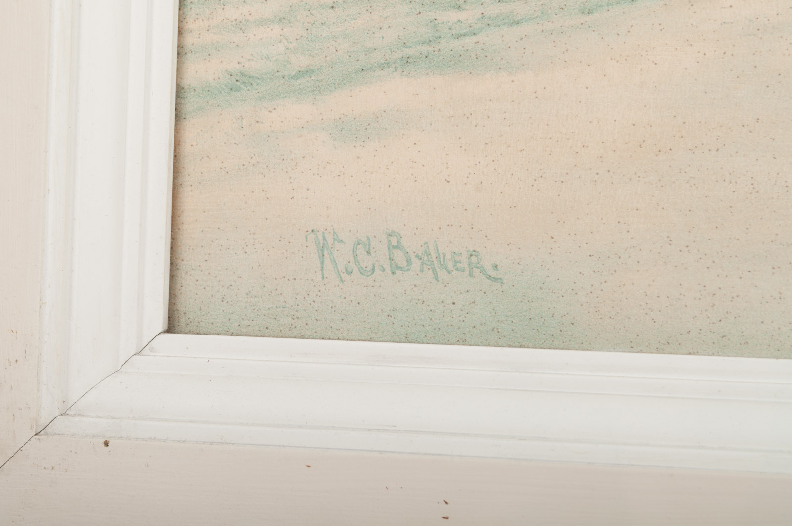 W. C. Bauer Lithograph on Paper "Christmas Eve"