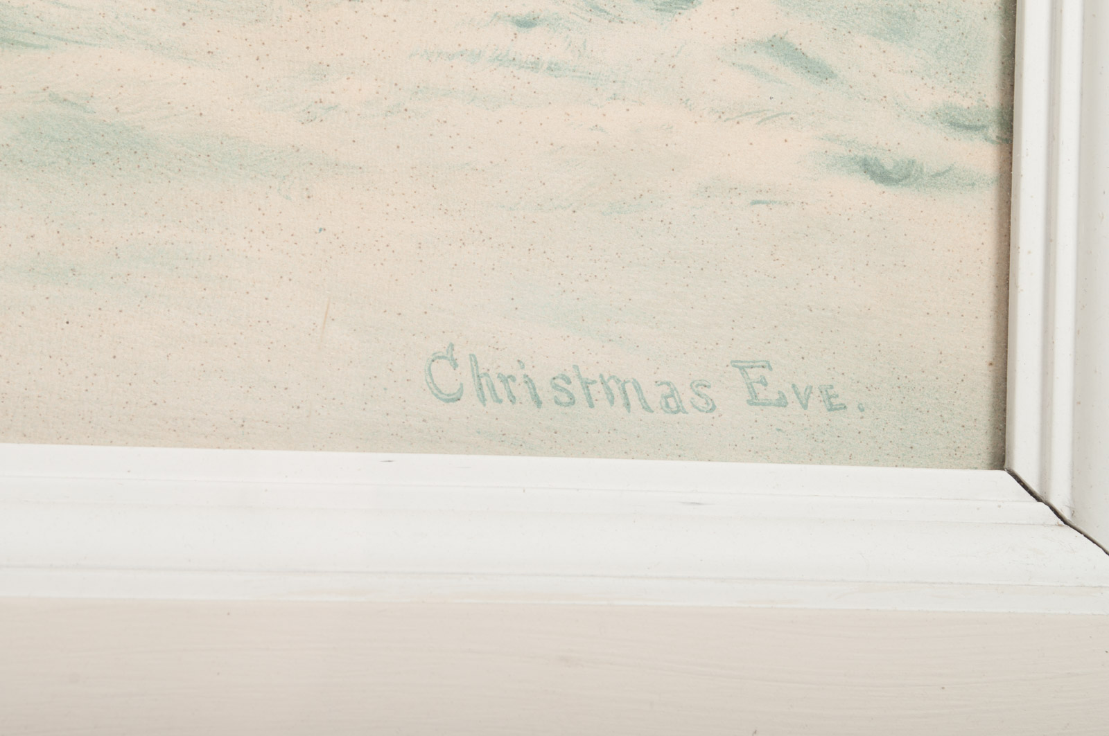 W. C. Bauer Lithograph on Paper "Christmas Eve"