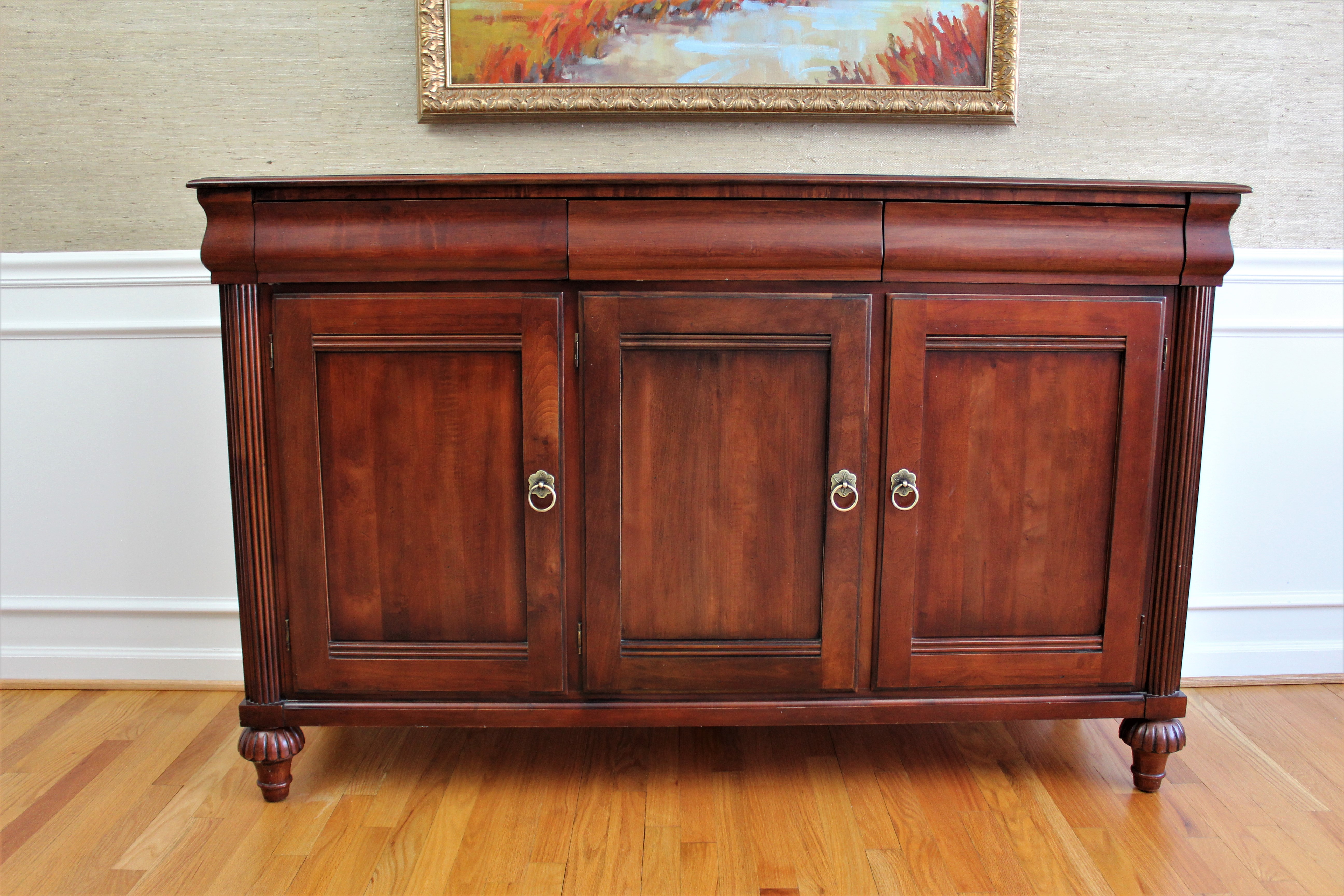 "British Classics" Carved Server Buffet by Ethan Allen