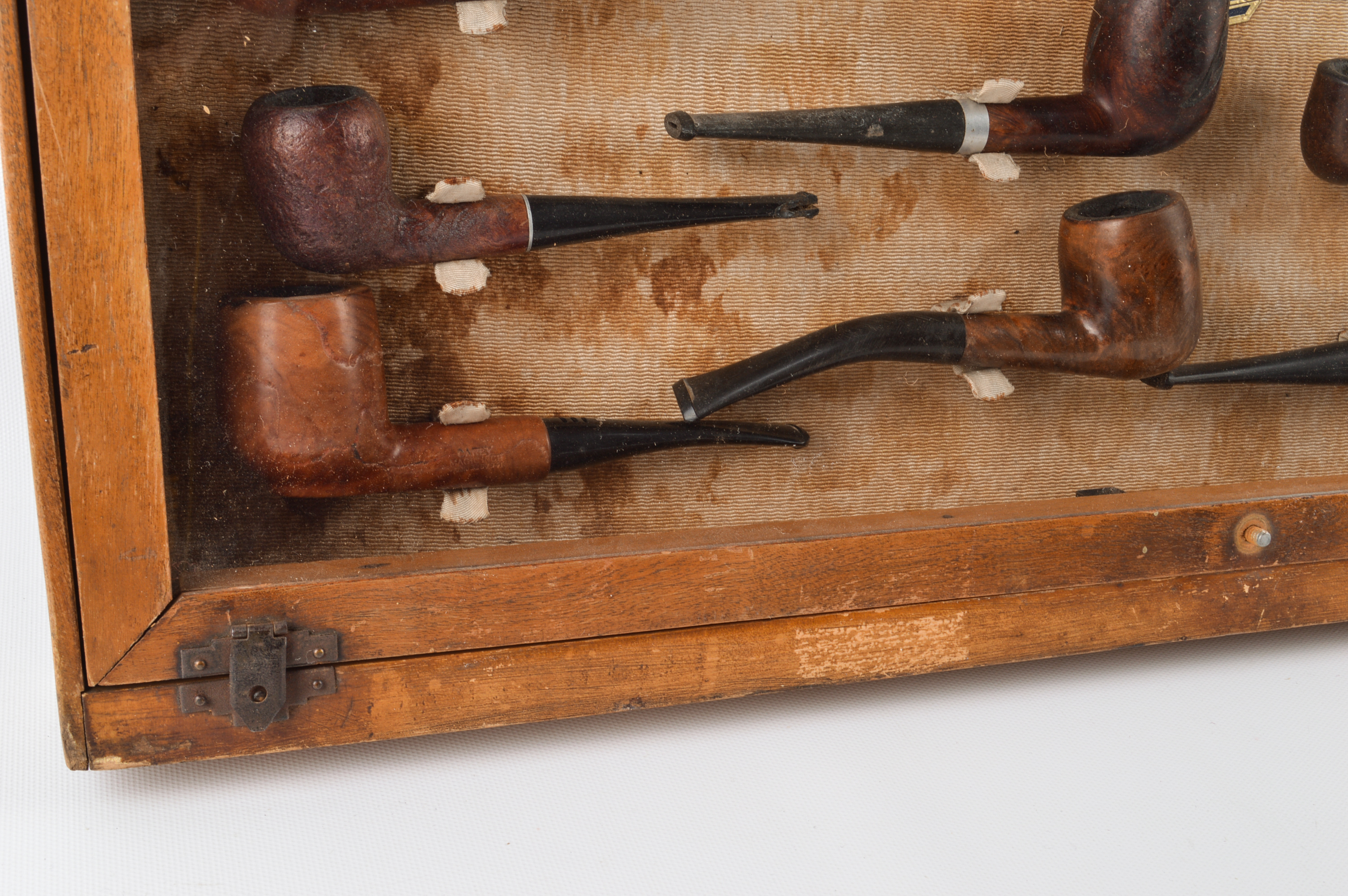 Vintage William Demuth Company Display and Twenty-Four Pipes