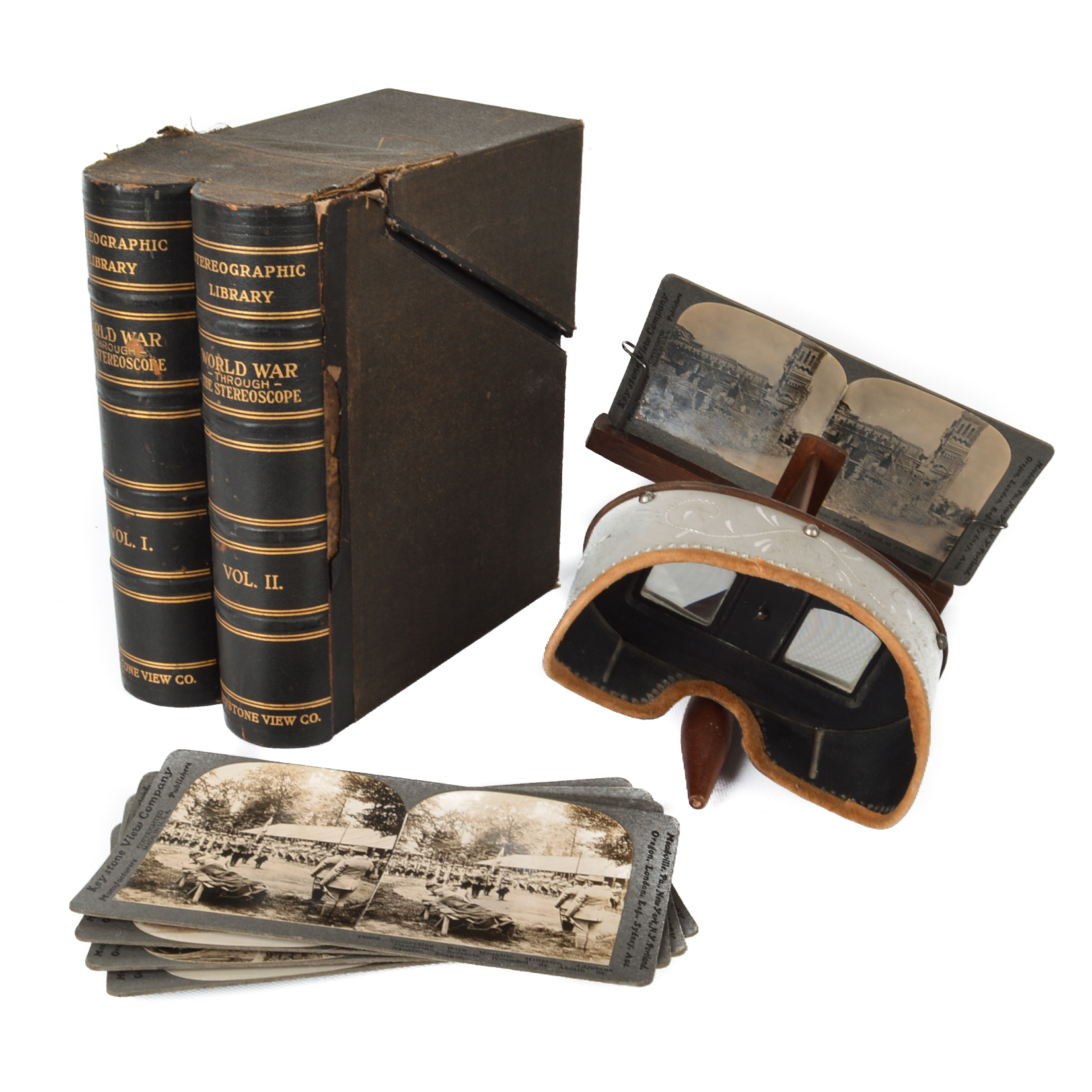 Antique Stereoscope and Stereographic Library