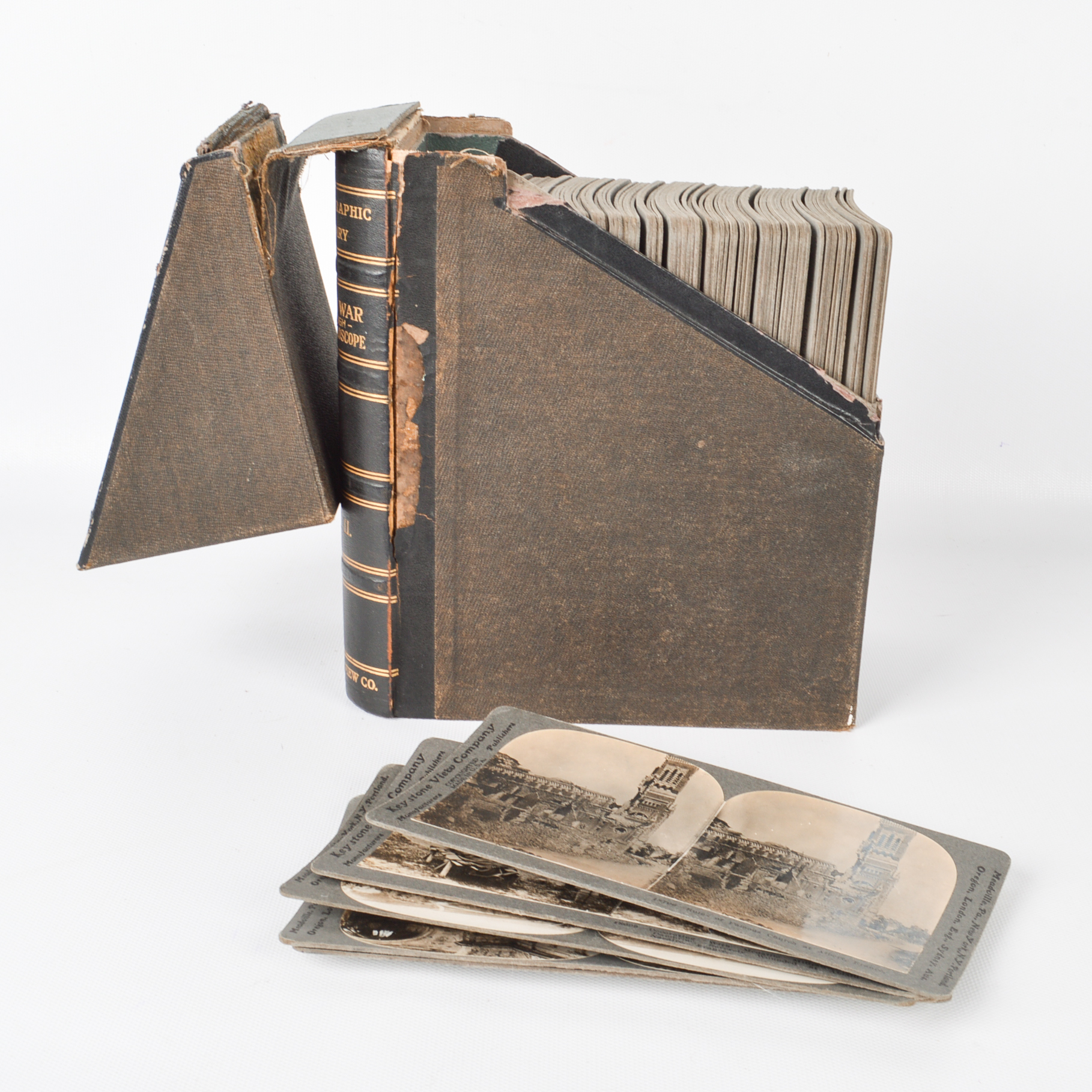 Antique Stereoscope and Stereographic Library