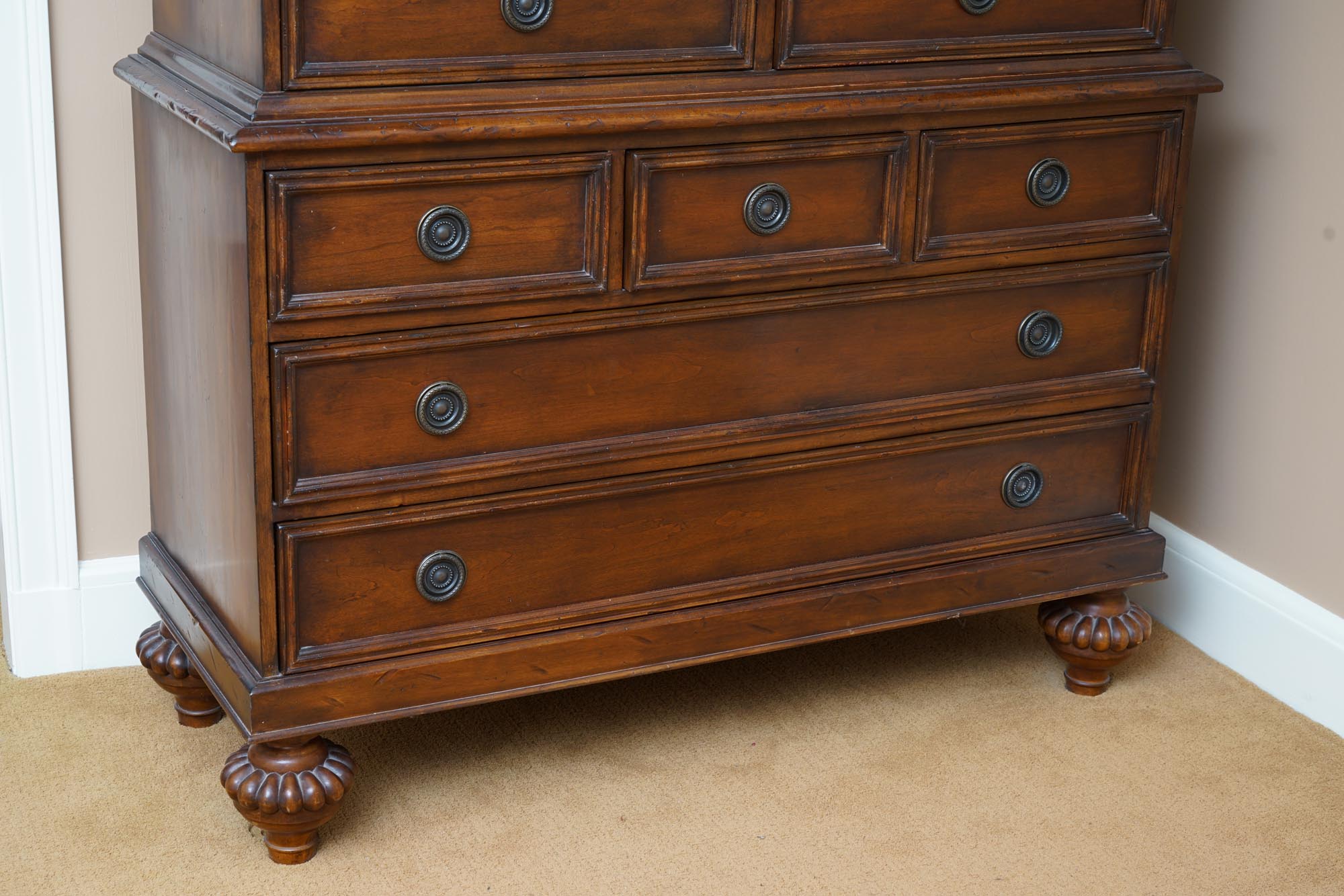 Cherry Chest-on-Chest by Baker Furniture