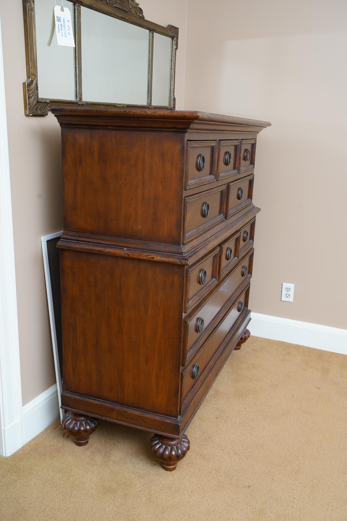 Cherry Chest-on-Chest by Baker Furniture