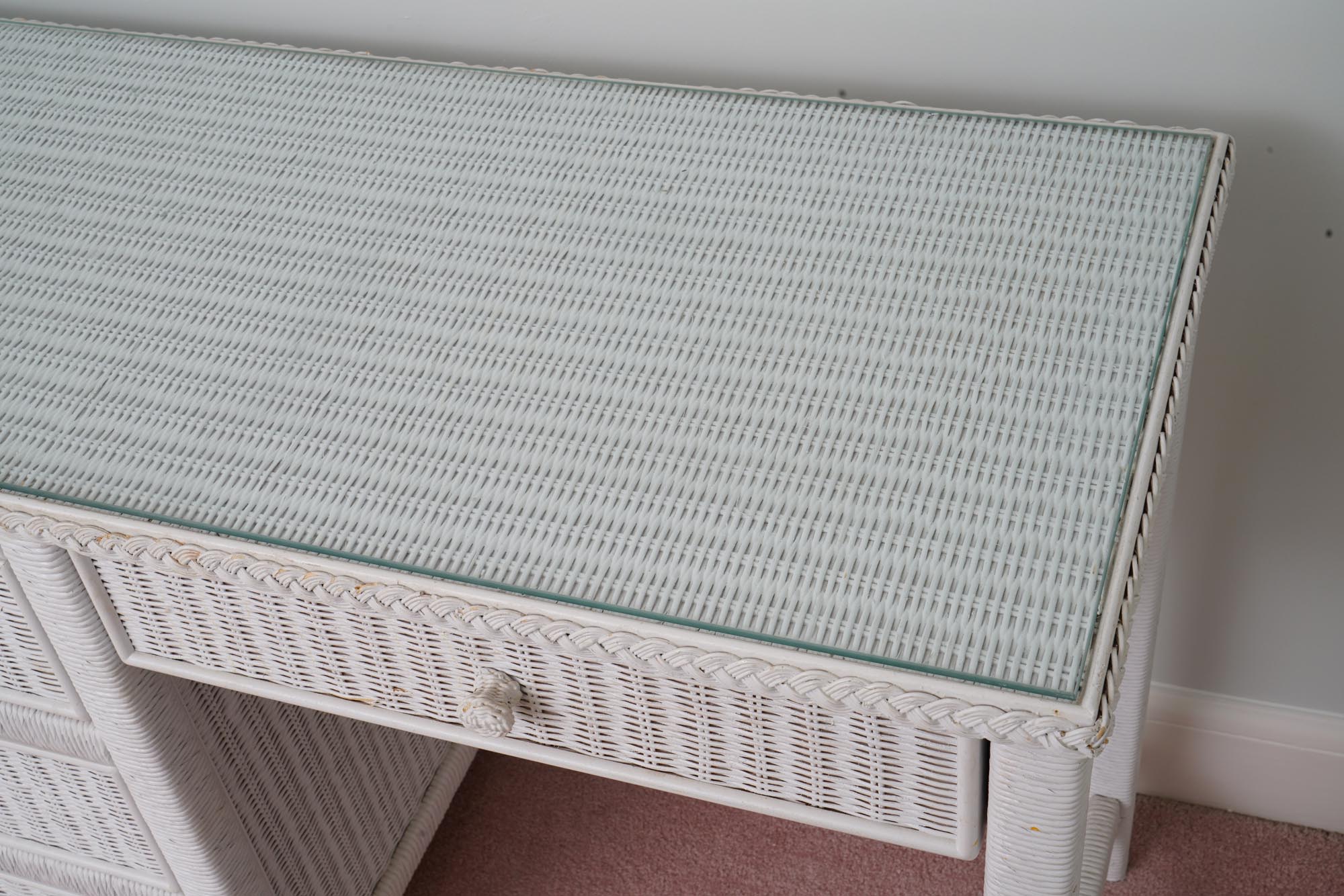 Henry Link Wicker Desk and Chair EBTH