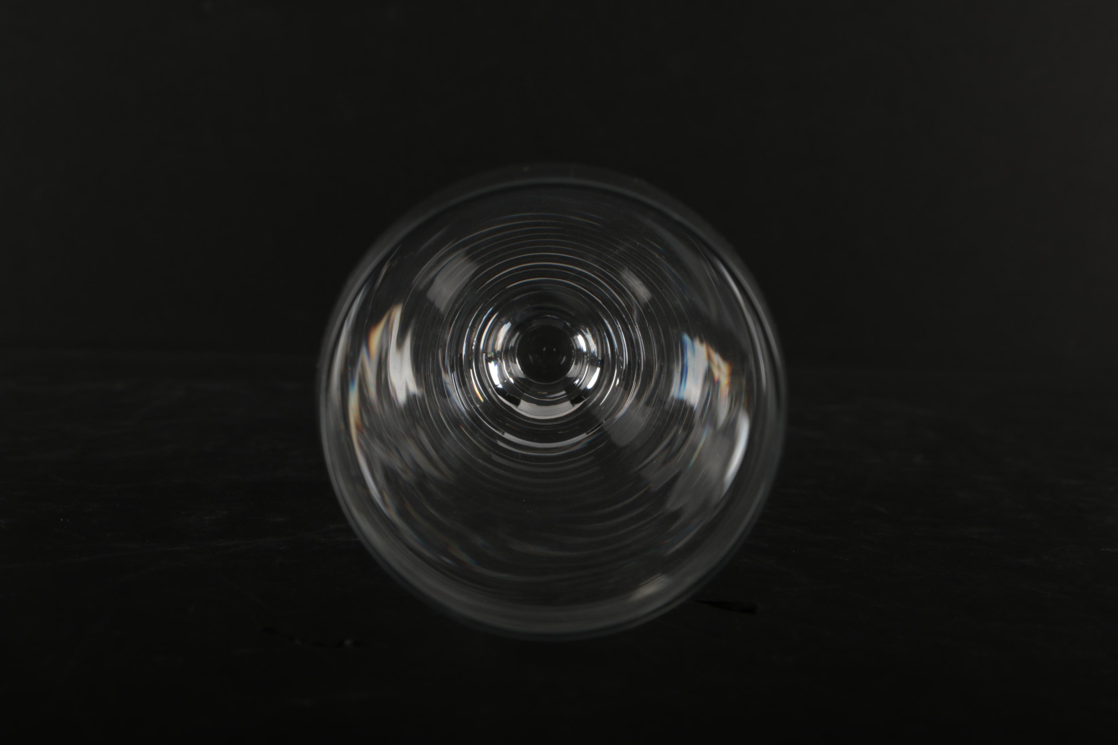 Six Crystal Pilsner Beer Glasses