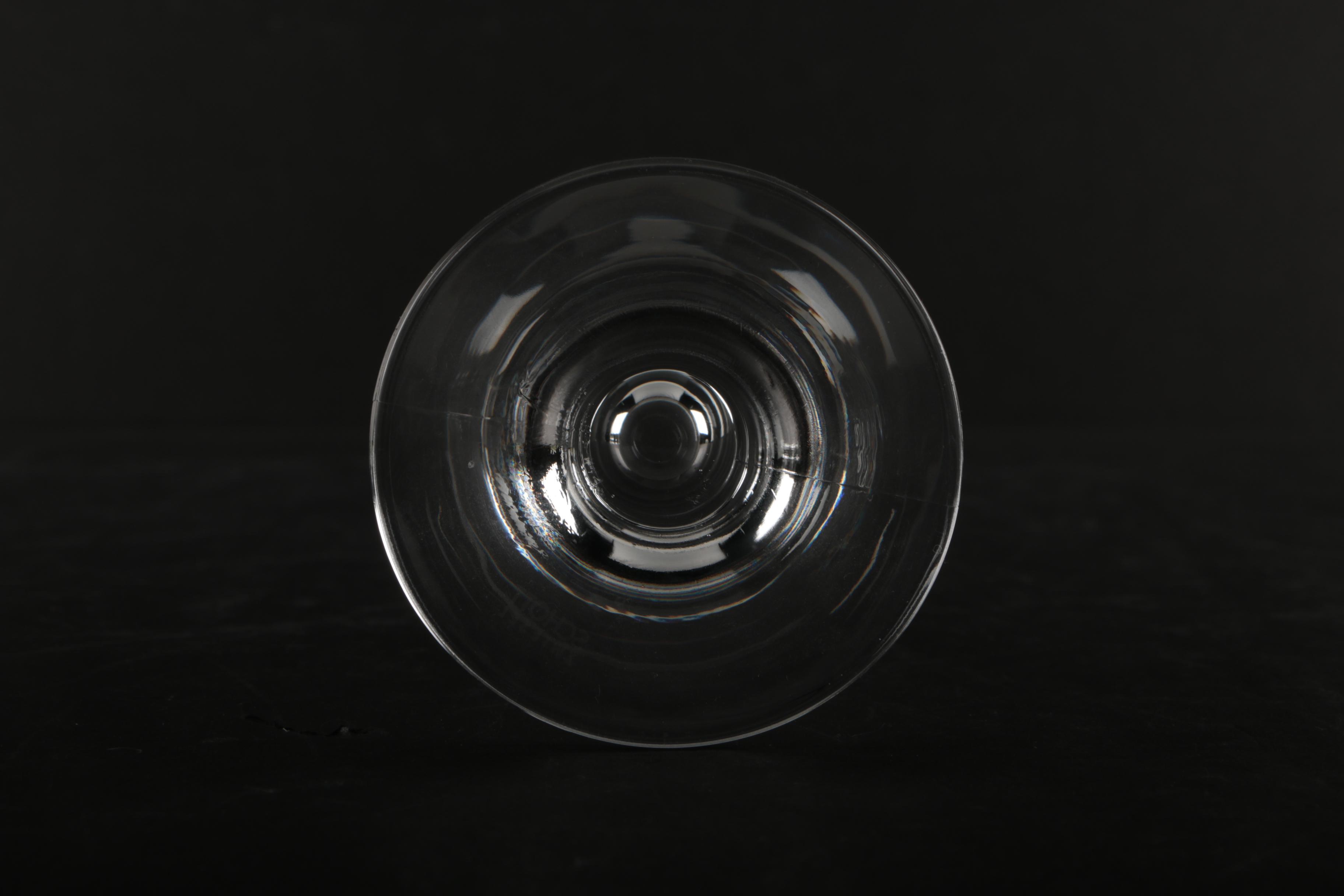 Six Crystal Pilsner Beer Glasses