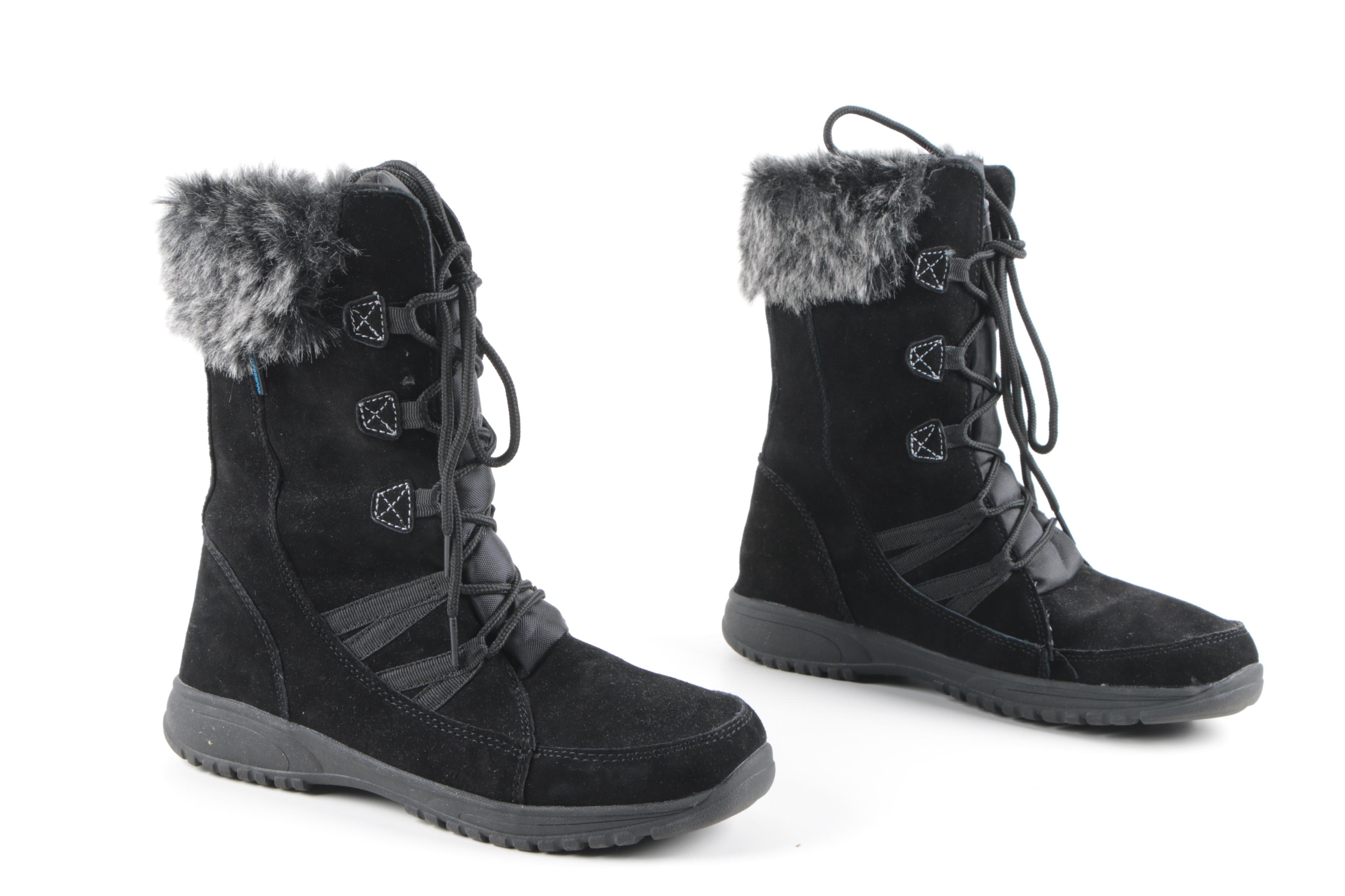 Women's Western Chief Black Suede Waterproof Boots