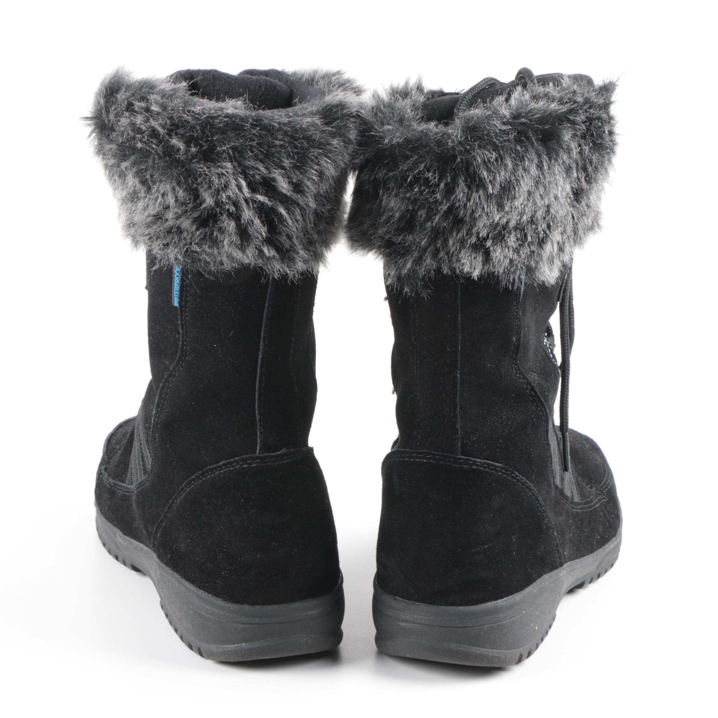 Women's Western Chief Black Suede Waterproof Boots