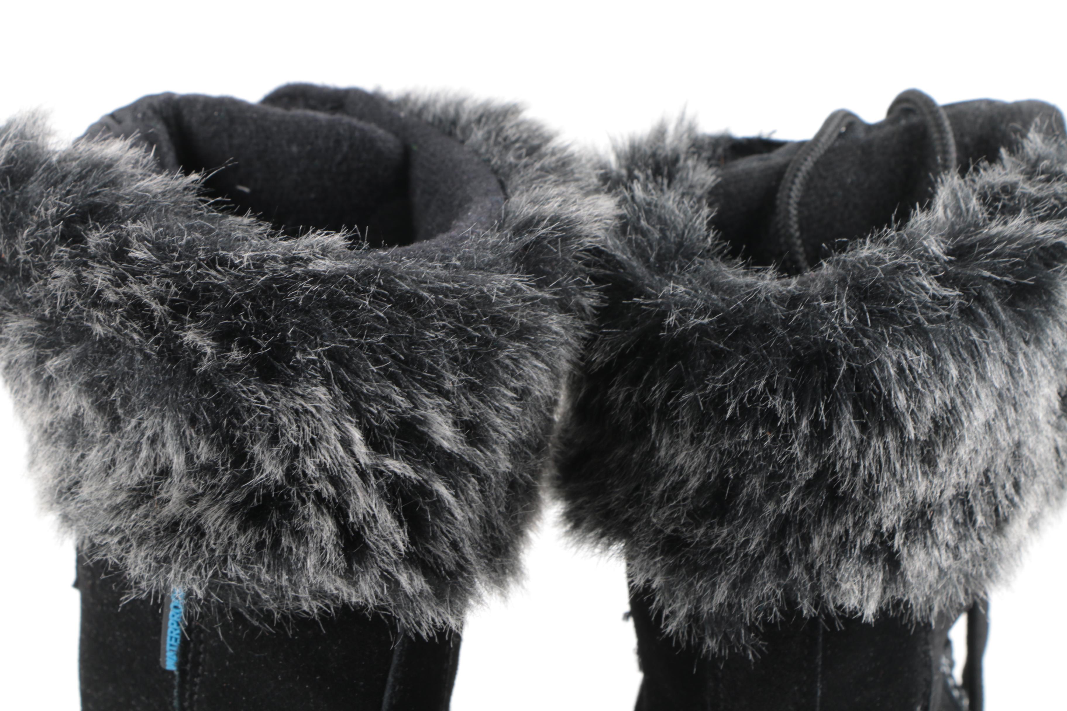 Women's Western Chief Black Suede Waterproof Boots