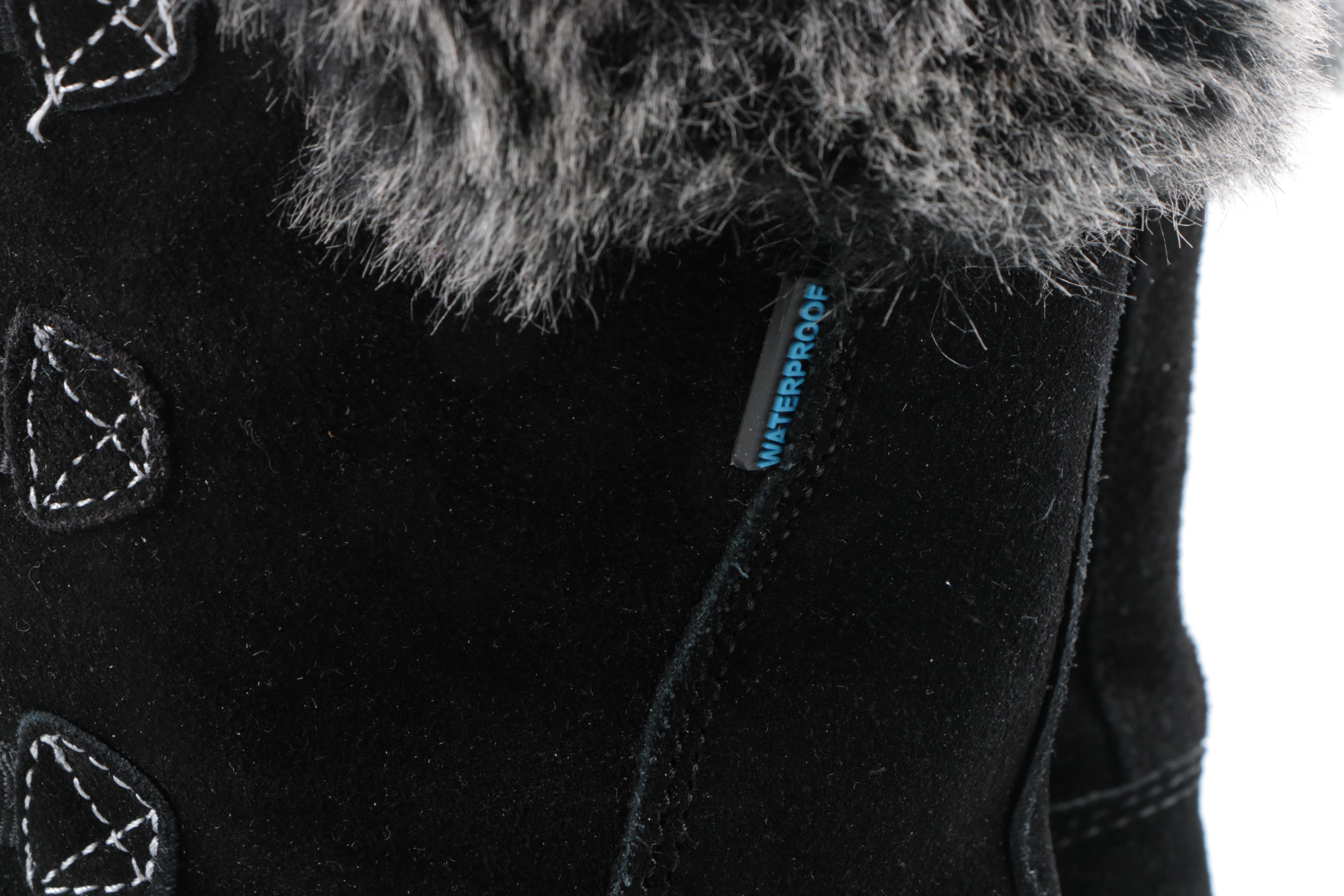 Women's Western Chief Black Suede Waterproof Boots