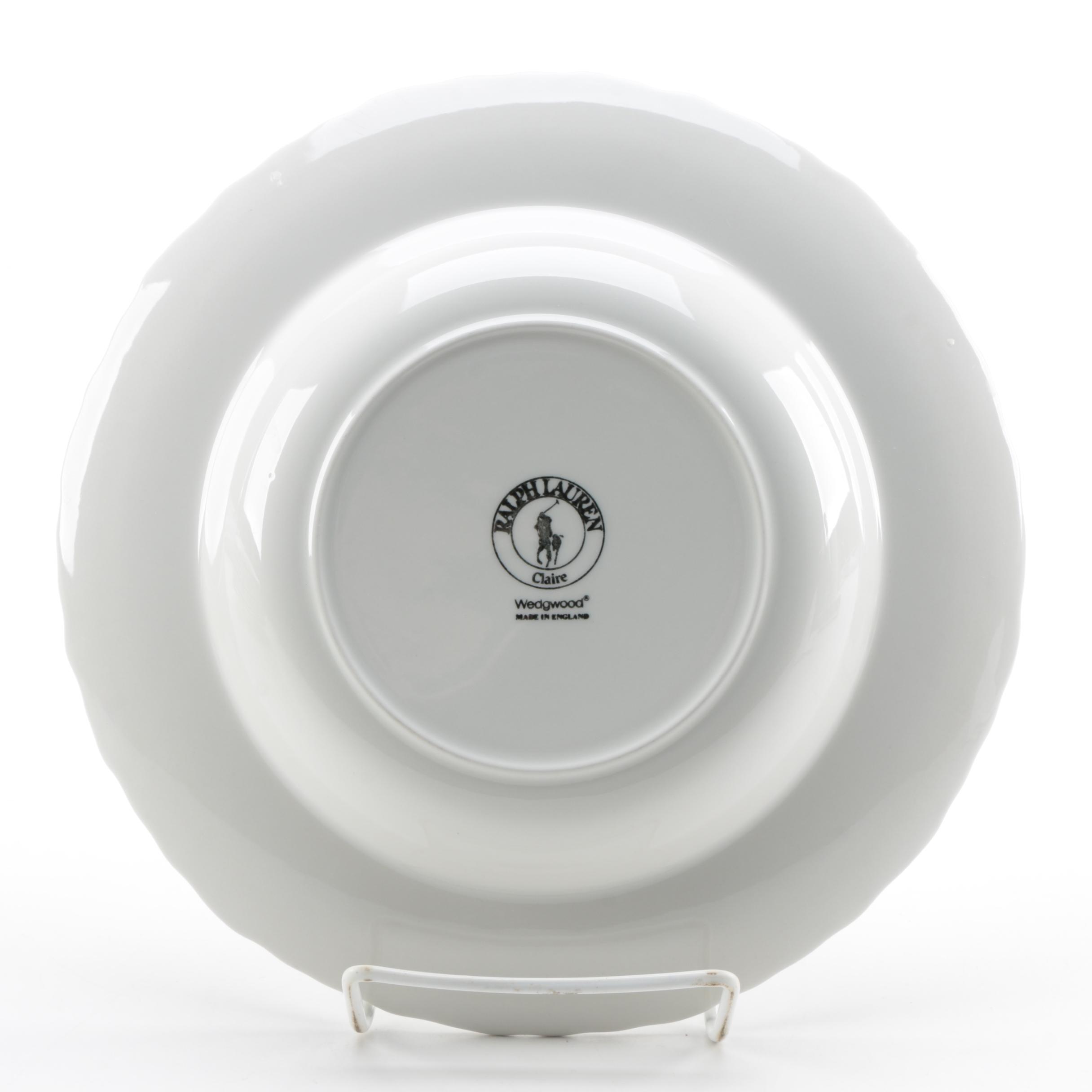 Ralph Lauren Wedgwood "Claire" Soup Bowls