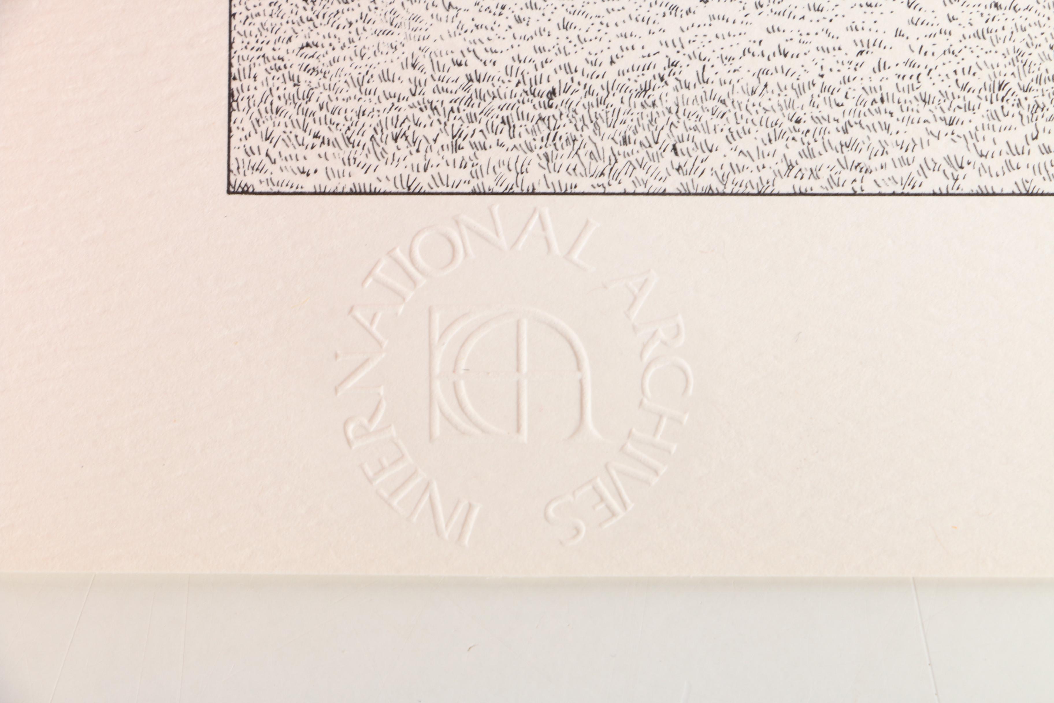 Lithographs After Scott Kiefer of Presidents' Homes