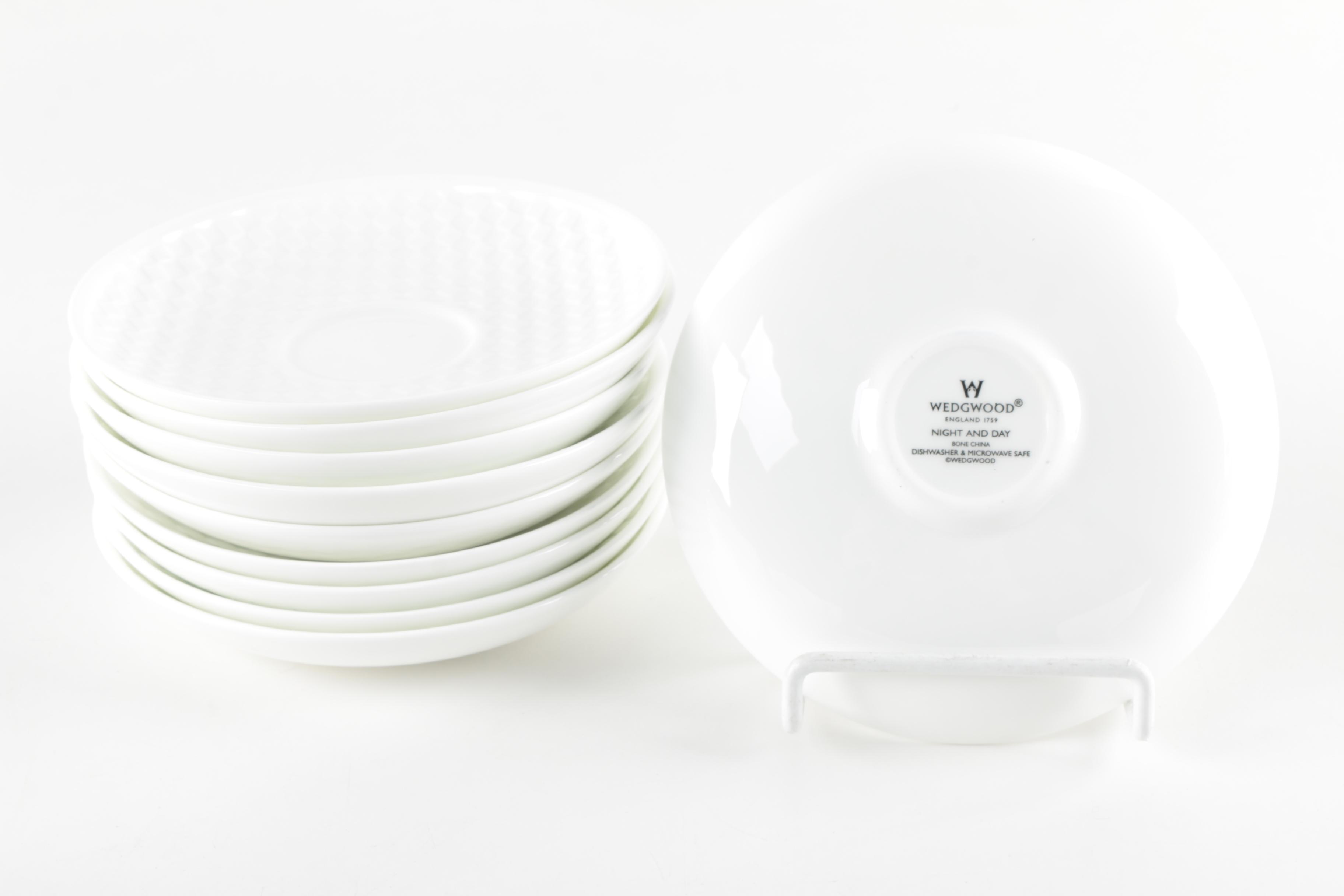 Wedgwood "Night and Day" Bone China Teacups and Saucers