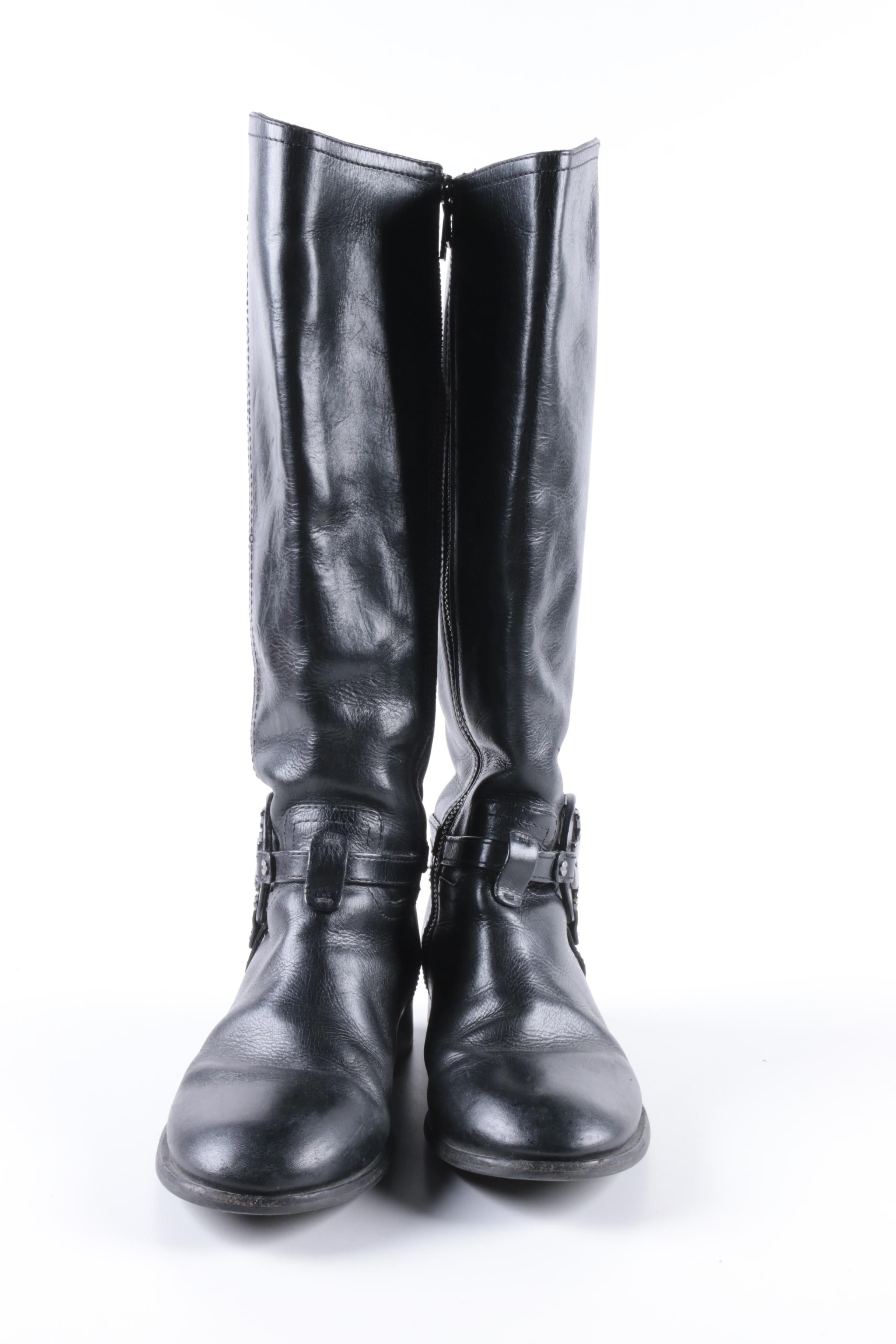 Tory Burch Black Leather Boots