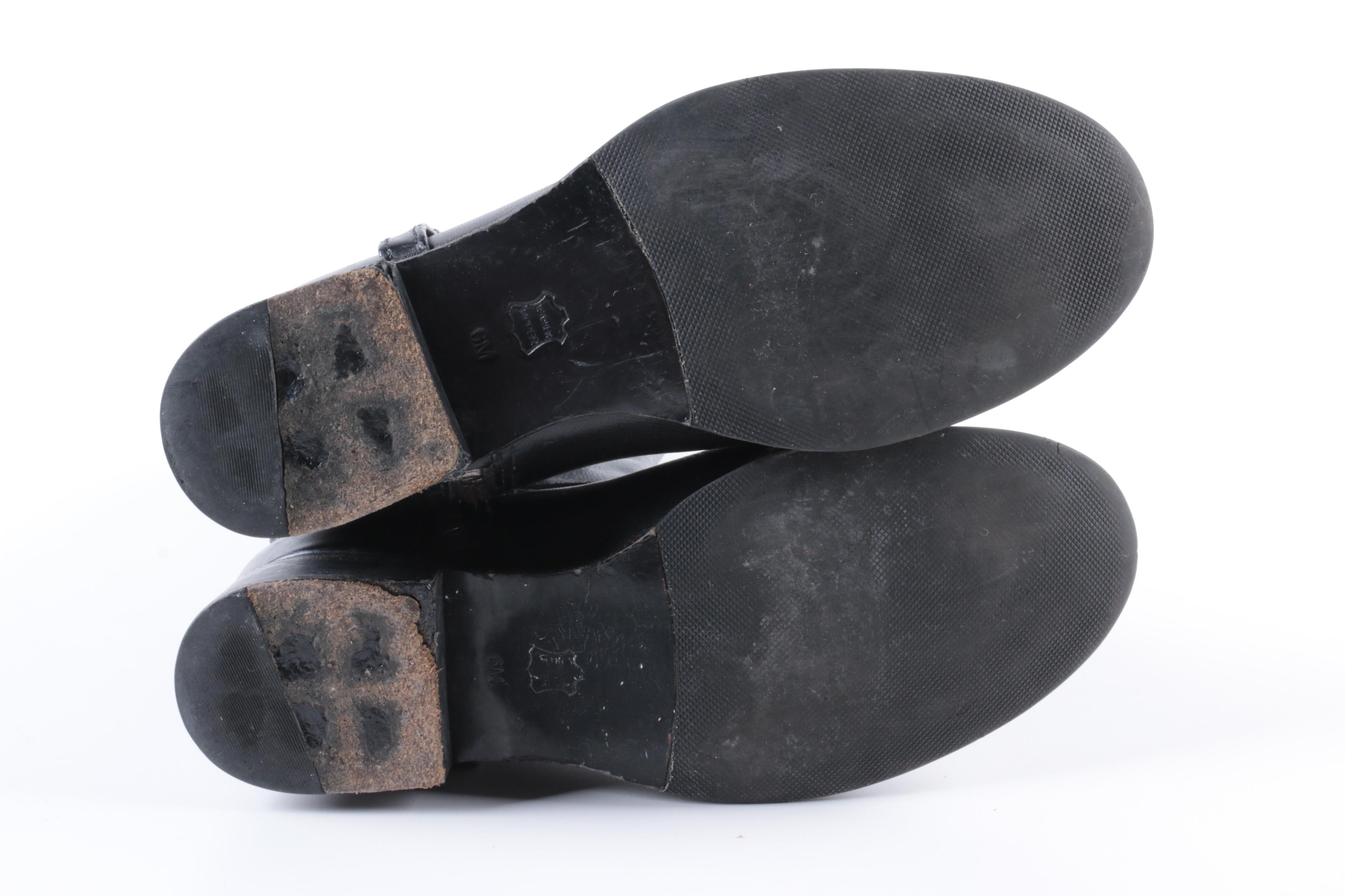 Tory Burch Black Leather Boots