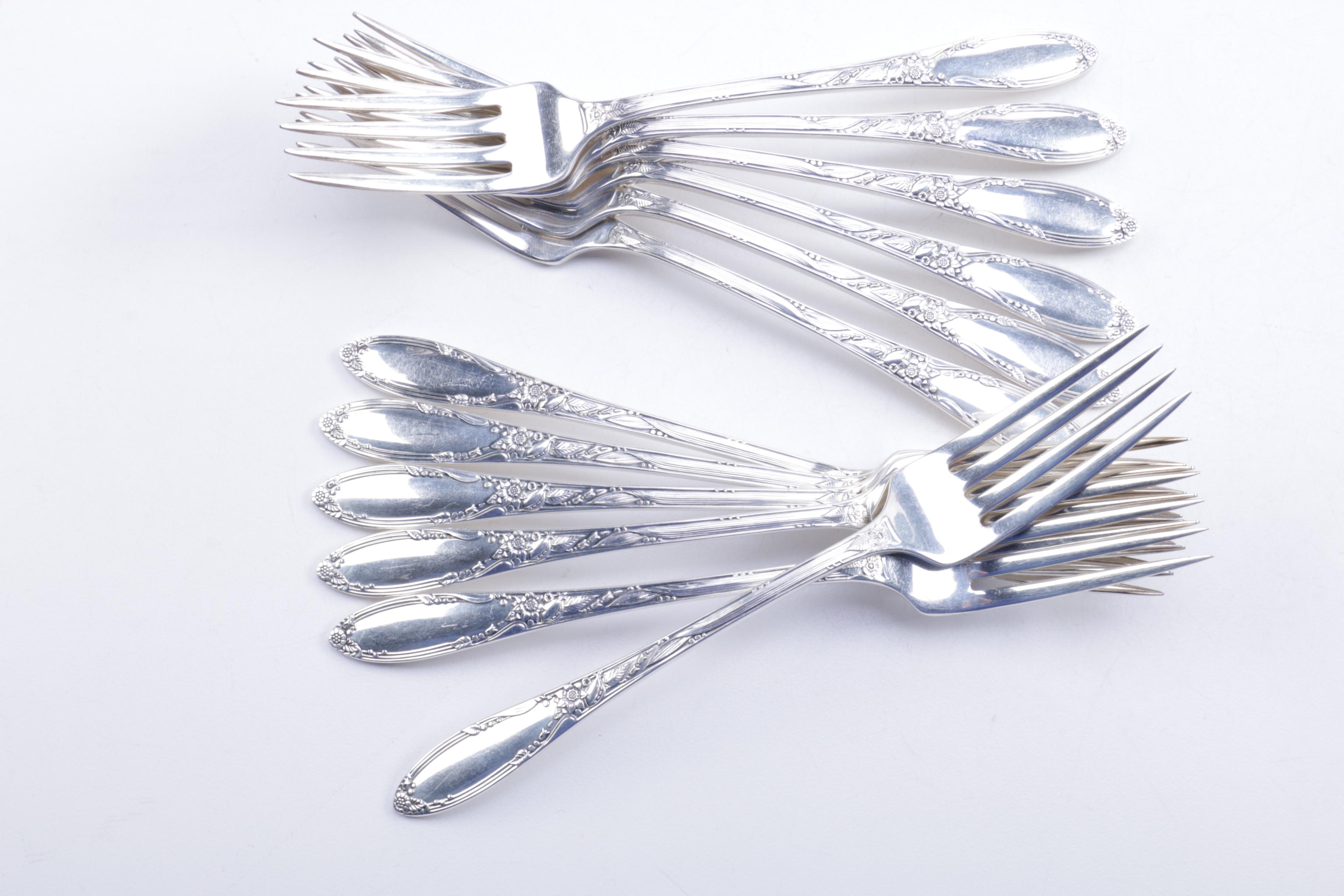 Oneida Heirloom "Virginian" Sterling Silver Flatware Set and More