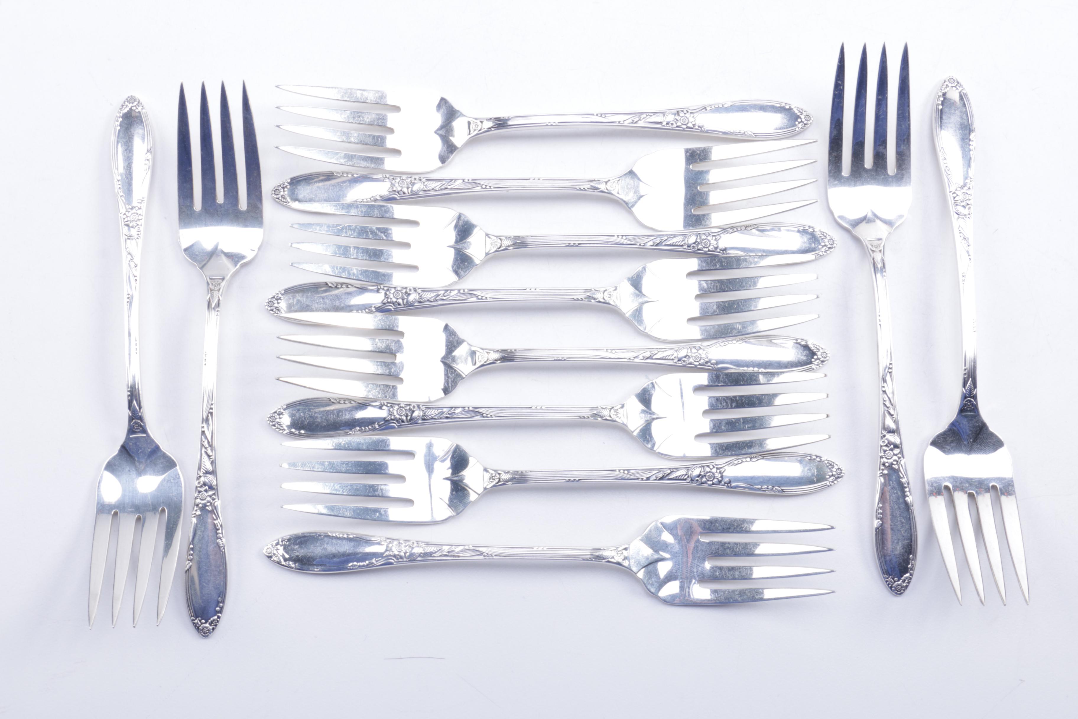 Oneida Heirloom "Virginian" Sterling Silver Flatware Set and More