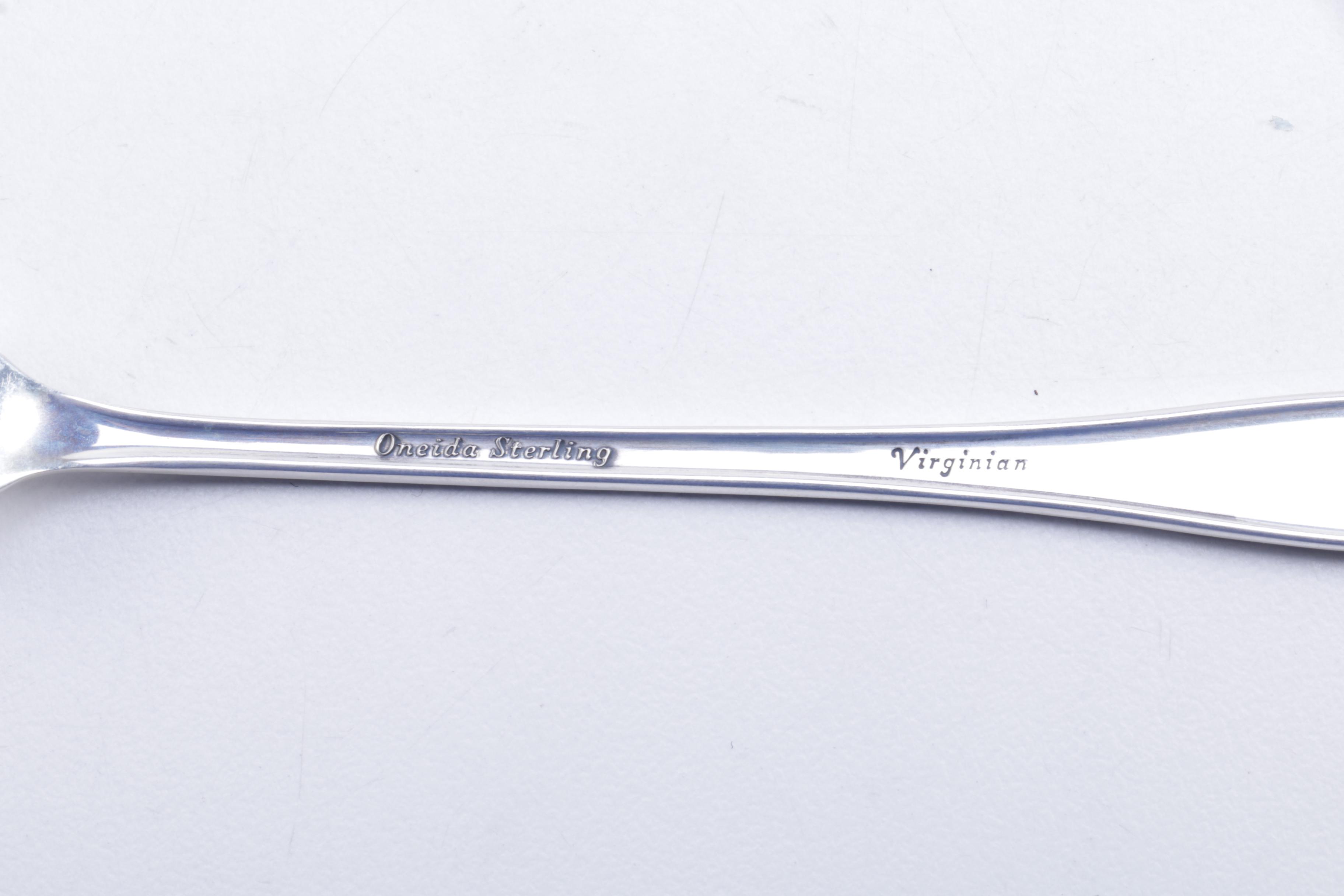 Oneida Heirloom "Virginian" Sterling Silver Flatware Set and More